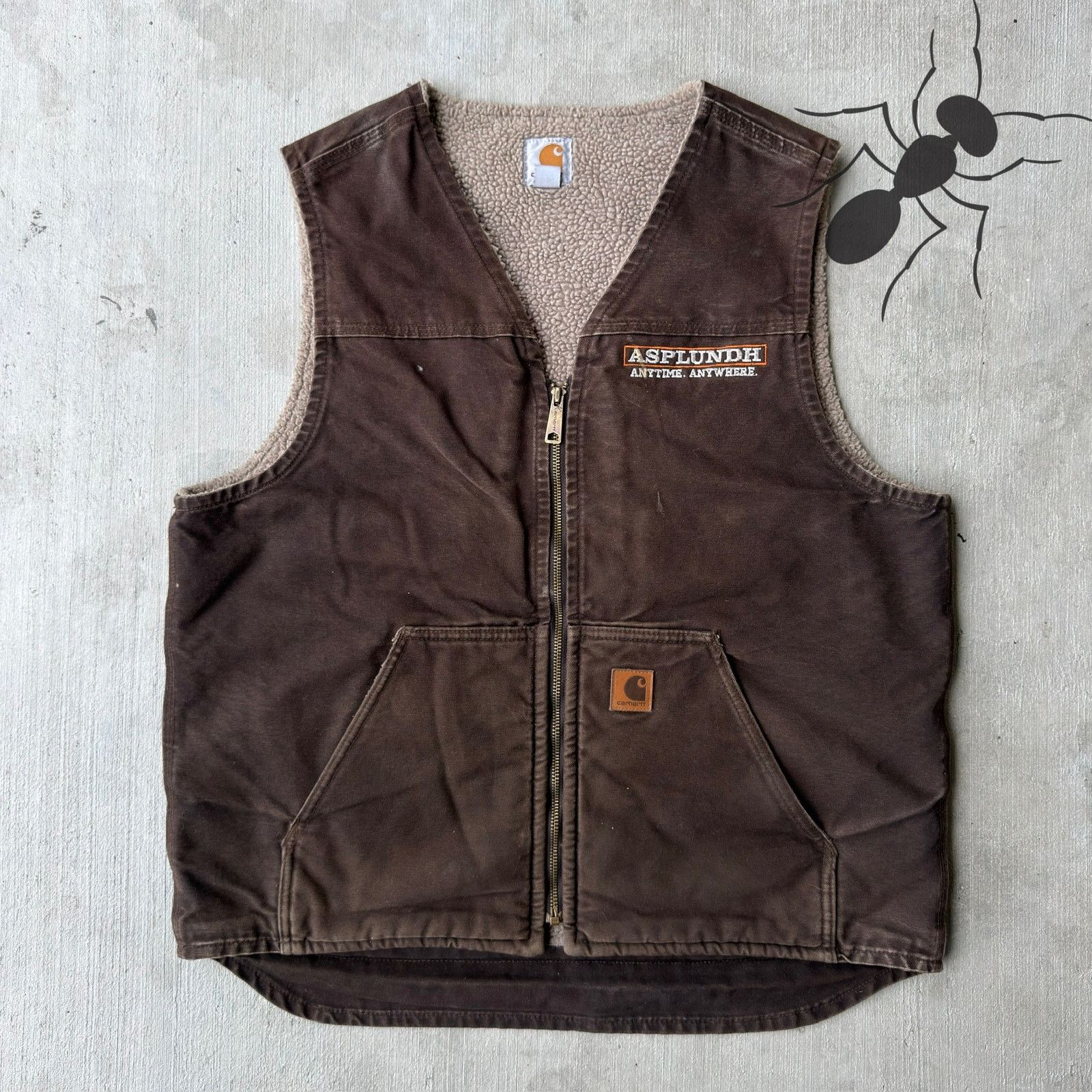 Carhartt × Vintage Carhartt V26 DKB brown work wear vest Size US L / EU 52-54 / 3 - 1 Thumbnail