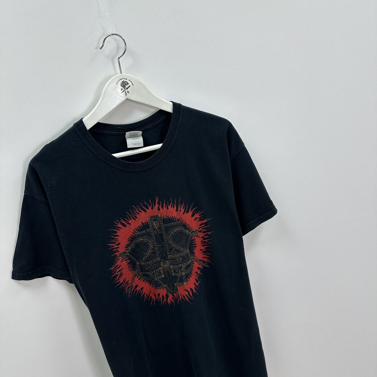 Vintage Vintage 00s Dio Rock band Antichrist print flame tee og y2k Size US L / EU 52-54 / 3 - 3 Thumbnail