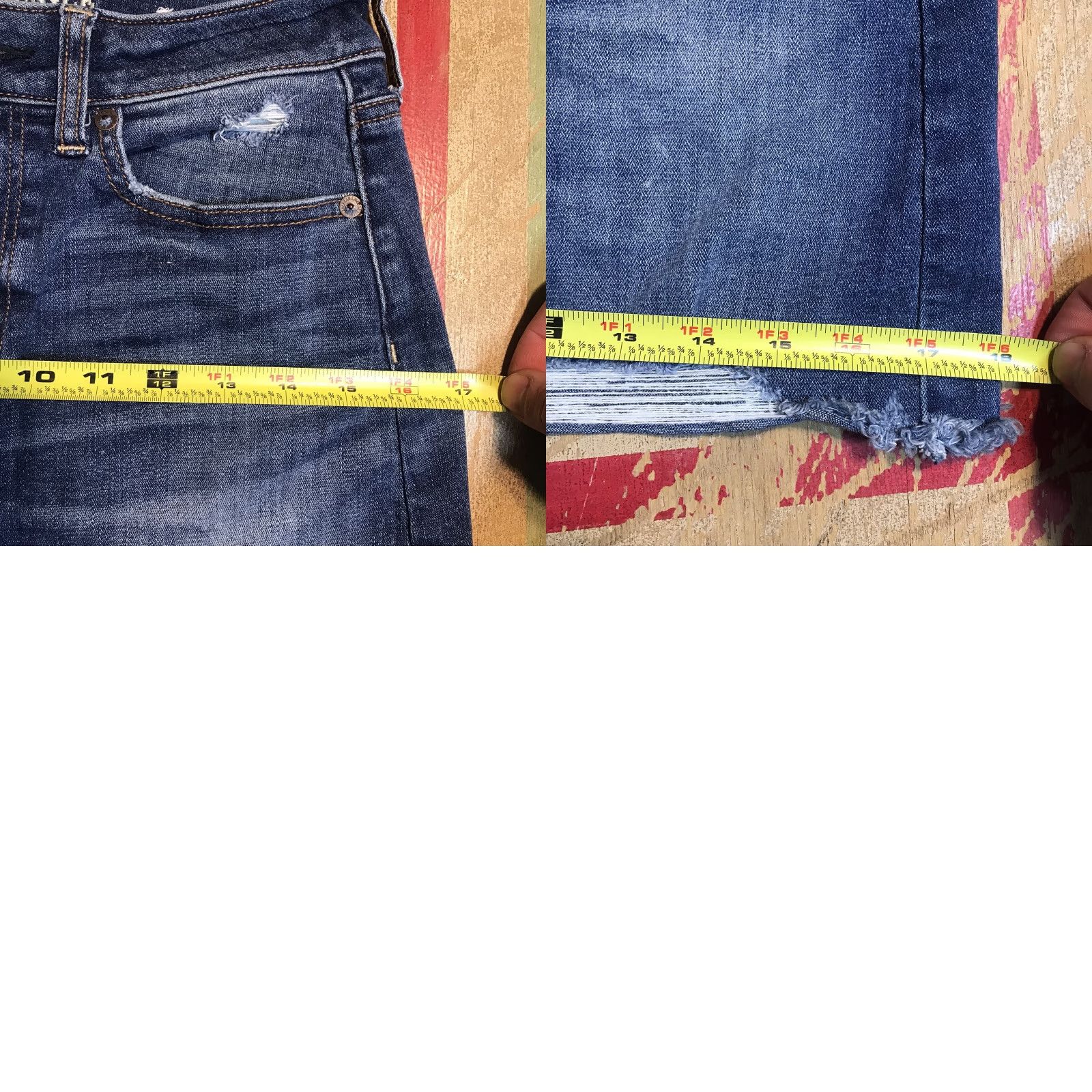 American Eagle Outfitters American Eagle Outfitters Denim Skirt Womens Short Mini Bohemian Festival Stretch Blue 4 Size 27" / US 4 / IT 40 - 8 Thumbnail