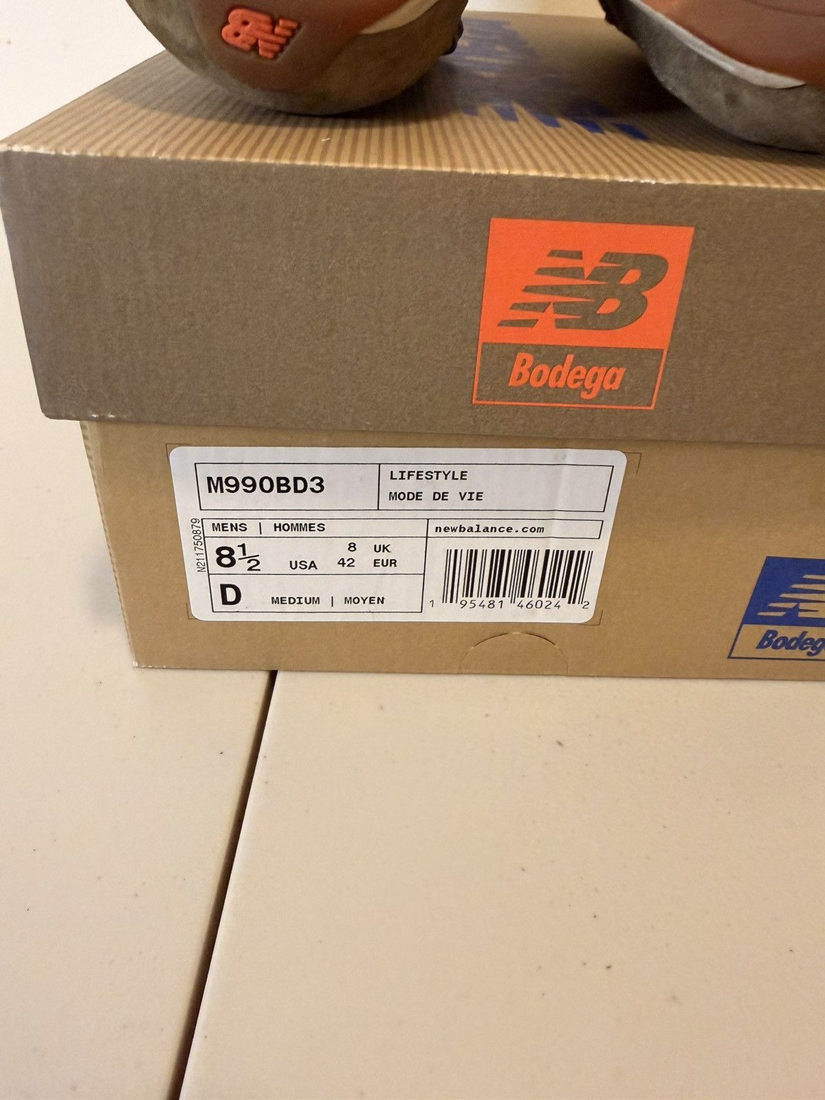 Bodega × New Balance New Balance Bodega x 990v3 Made In USA Anniversary by sz 8.5 Size US 8.5 / EU 41-42 - 7 Thumbnail