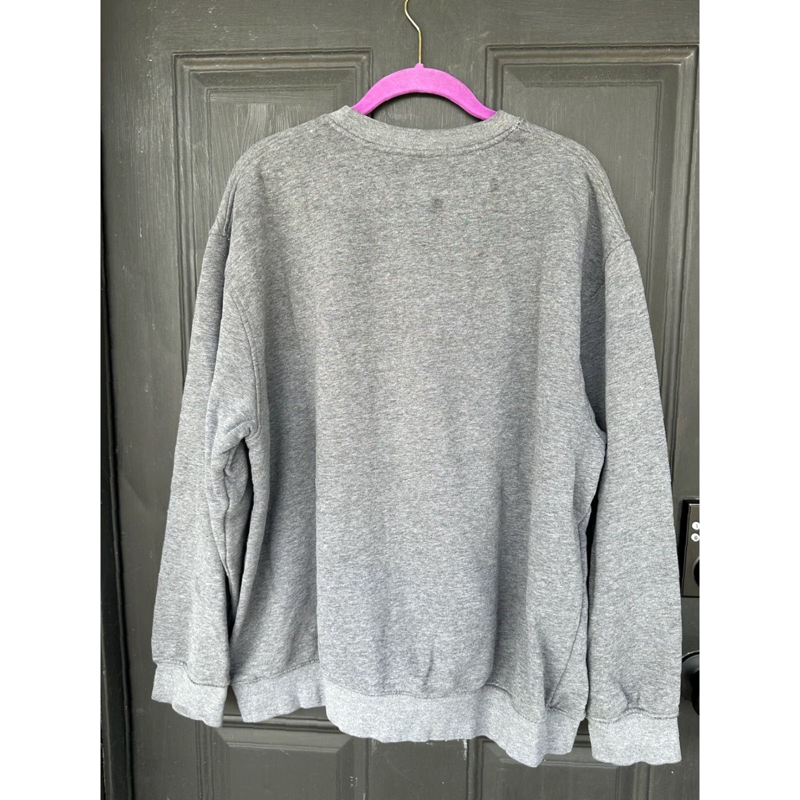 Nike VINTAGE Nike Sweatshirt Crewneck XL Gray Swoosh Mini Embroidered Logo 90s Y2K Sportswear Men Size US XL / EU 56 / 4 - 2 Thumbnail