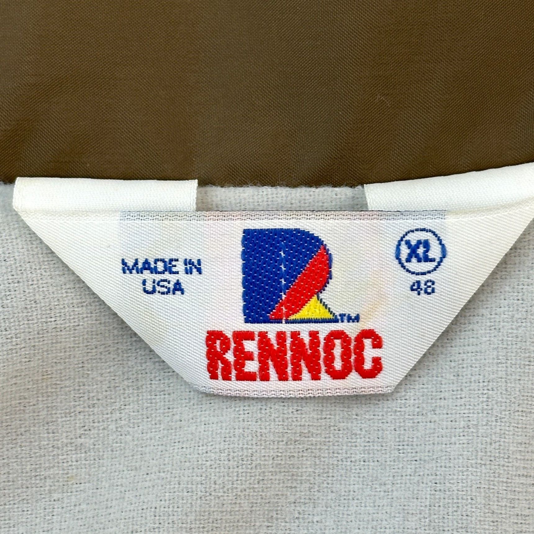 Vintage Vintage Rennoc Coaches Jacket Mens XL Brown 80s USA USA 80s Windbreaker Jacket Men XL Brown 80s Size US XL / EU 56 / 4 - 6 Thumbnail