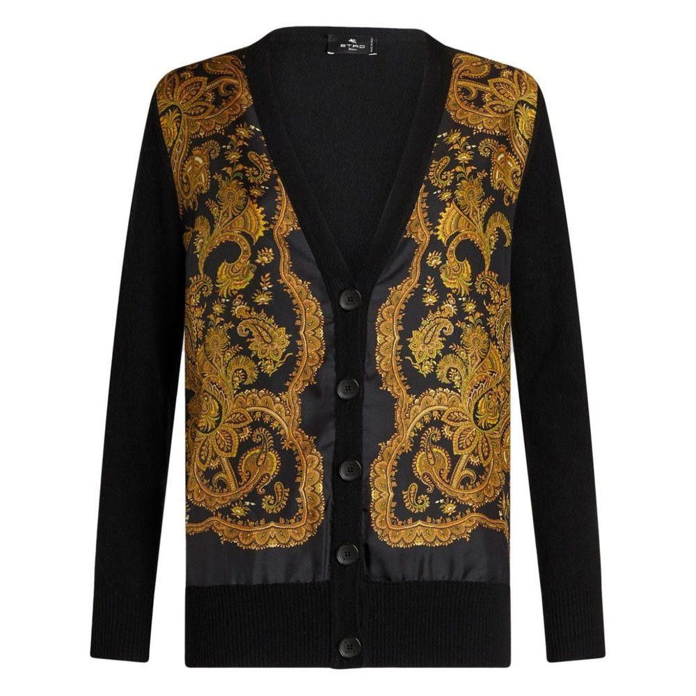ETRO BLACK CARDIGAN SIZE 42
