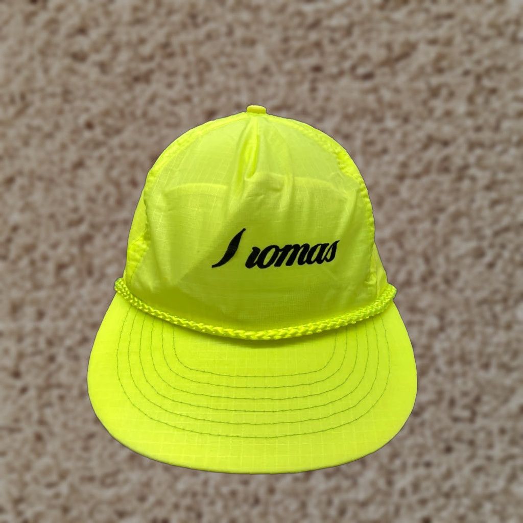 Vintage VINTAGE St.Thomas Hat Cap Snap Back Adult One Size Neon Green Nylon Hatch Rope 90s Size ONE SIZE - 1 Thumbnail