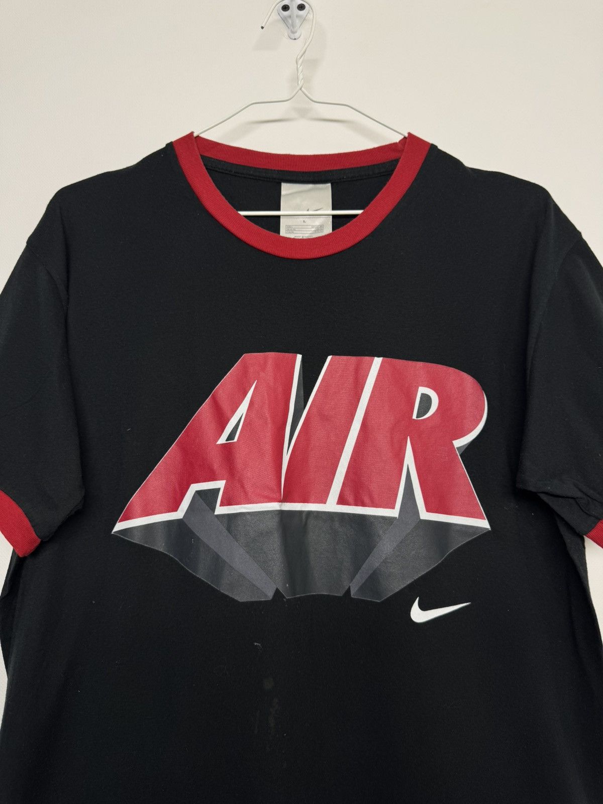 Nike Vintage 90’s Nike Air Tag T-Shirt Size L / US 10 / IT 46 - 2 Thumbnail