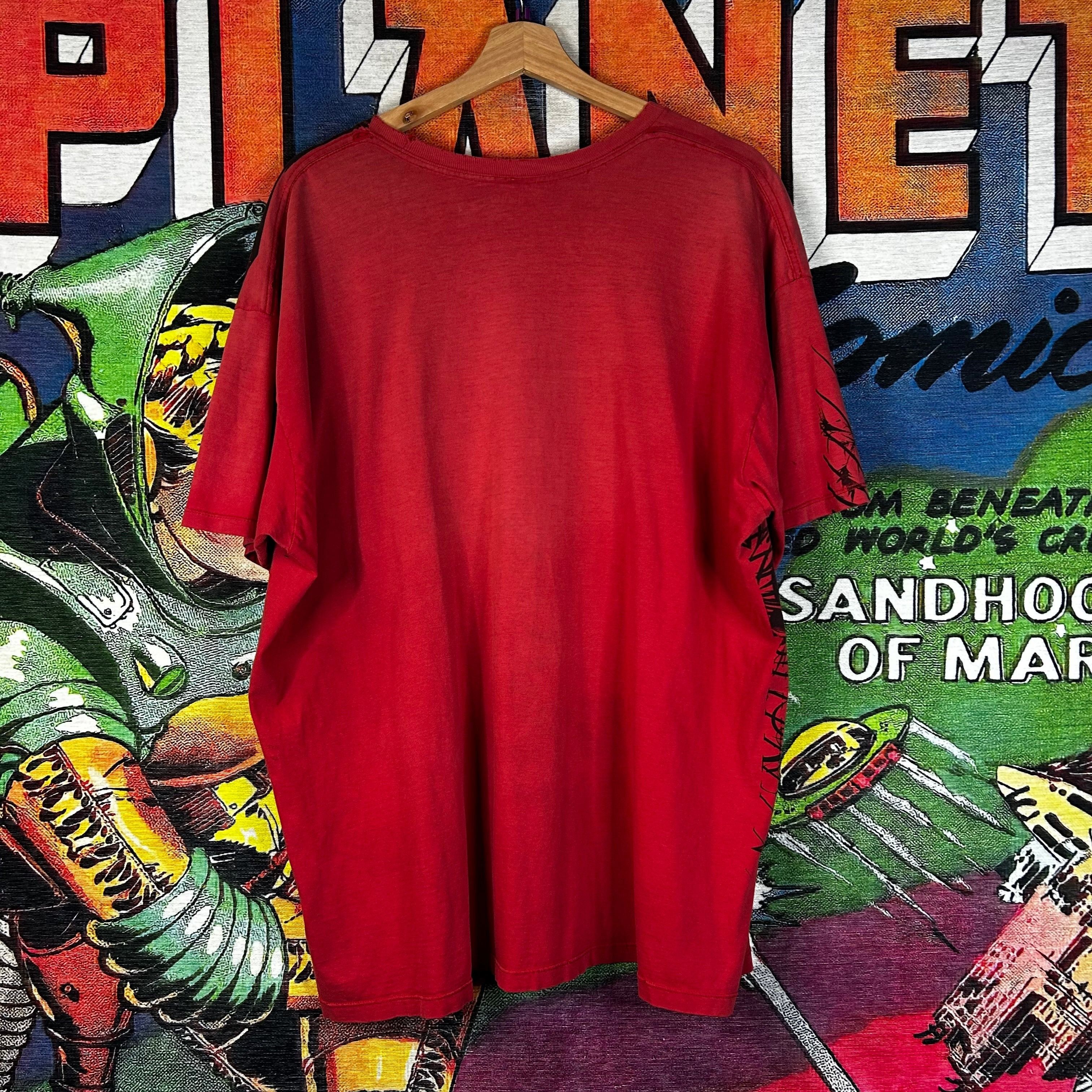 Vintage Vintage Y2K Nobo Grunge Skull and Roses Mallgoth Tee 2XL Size US XXL / EU 58 / 5 - 2 Thumbnail