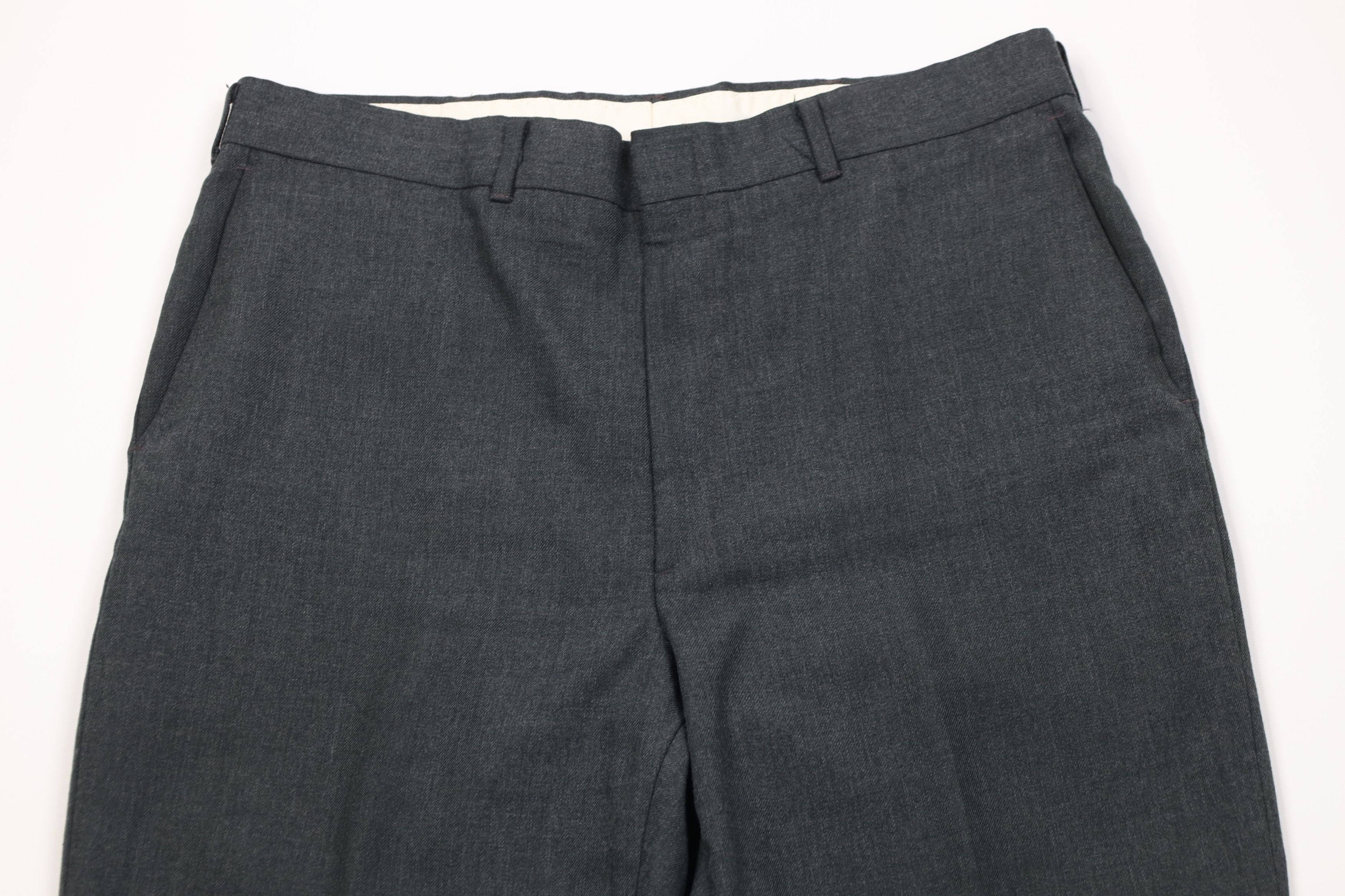 Vintage Vintage 70s Streetwear Gabardine Knit Wide Leg Chino Pants Size US 36 / EU 52 - 2 Thumbnail
