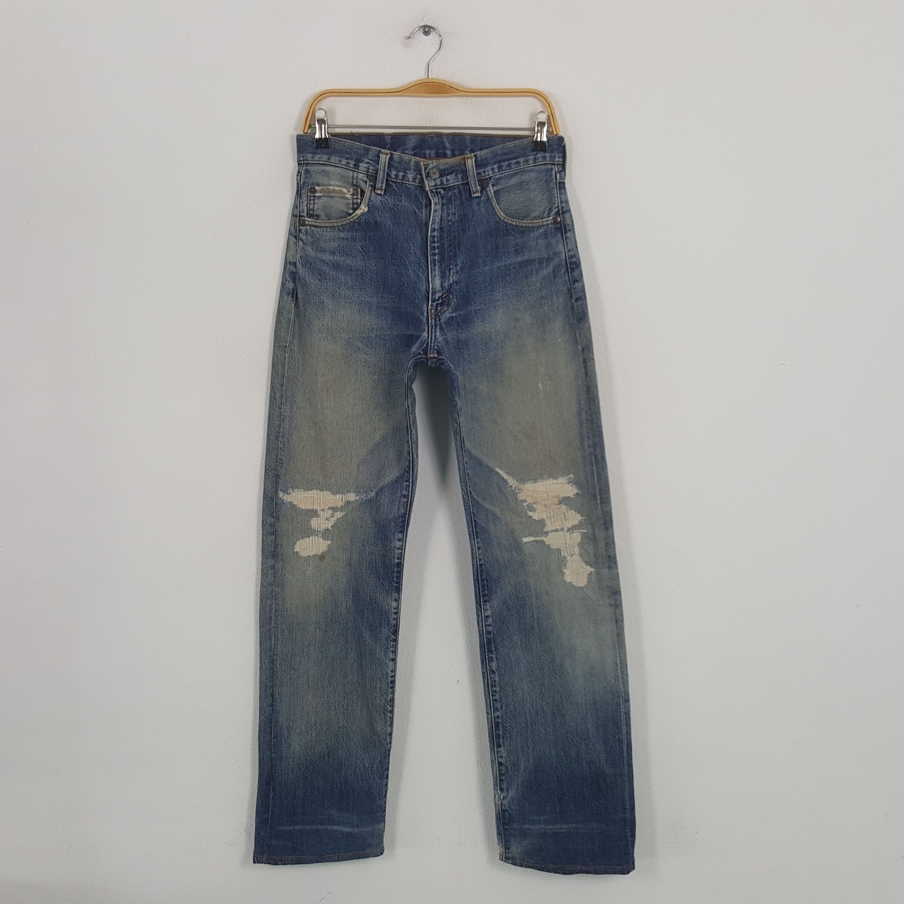 Levi's × Vintage Vintage Levi's Selvedge American Distressed Denim Jeans Size US 29 - 1 Thumbnail
