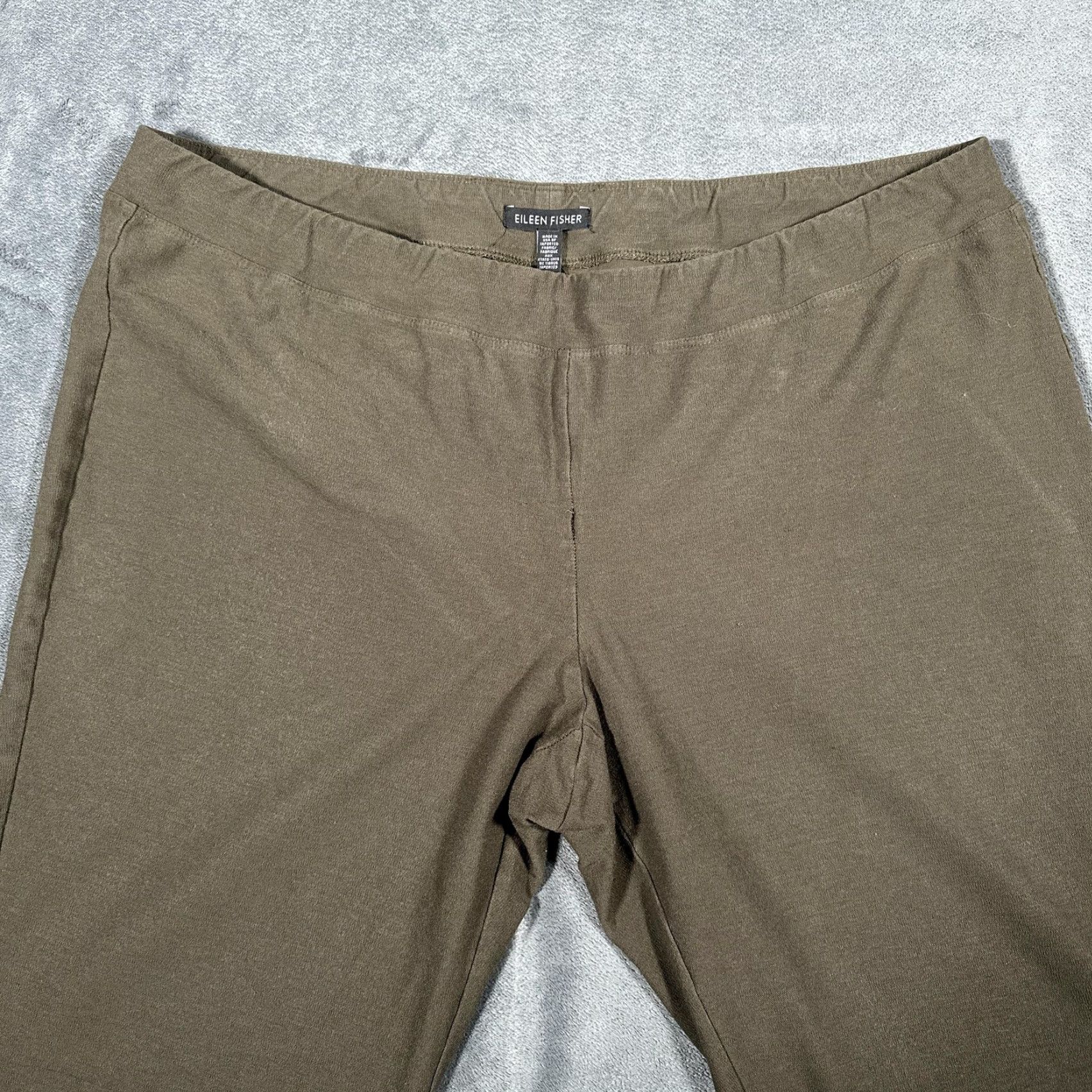 Eileen Fisher Eileen Fisher Pants Womens XL Green Jersey Ankle Tapered Pull On Casual Stretch Size XL / US 12-14 / IT 48-50 - 3 Thumbnail
