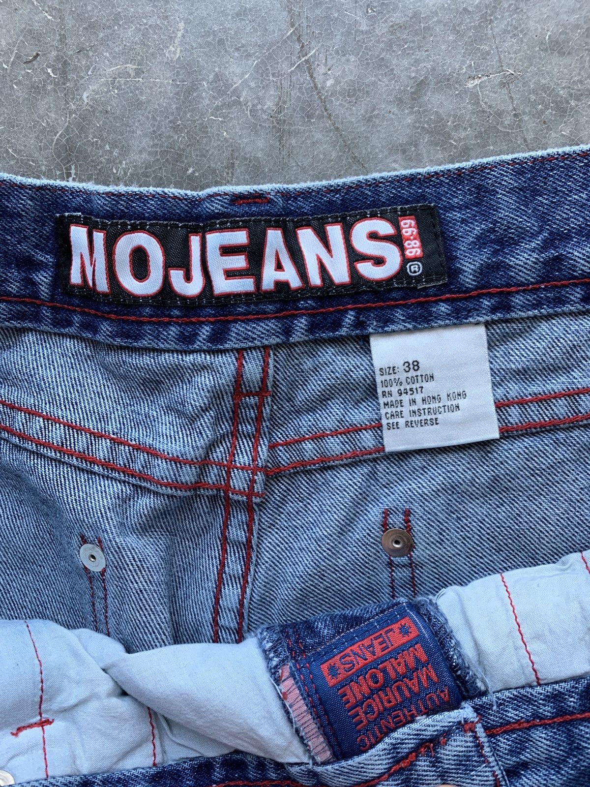 JNCO × Southpole × Vintage Vintage Y2K Maurice Malone MOJEANS Baggy Jeans Size US 38 / EU 54 - 5 Thumbnail