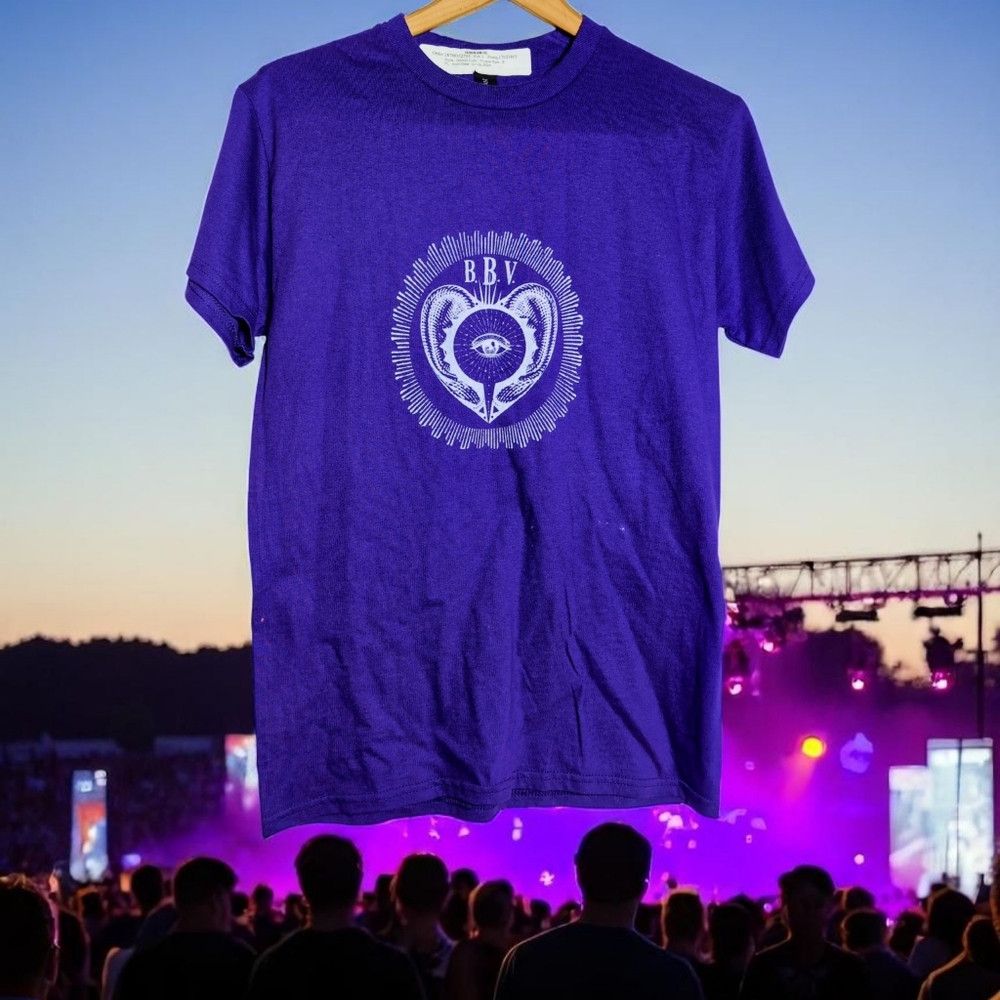Gildan Gildan Bon Bon Vivant S Third Ear Purple Graphic T-Shirt Size US S / EU 44-46 / 1 - 1 Thumbnail