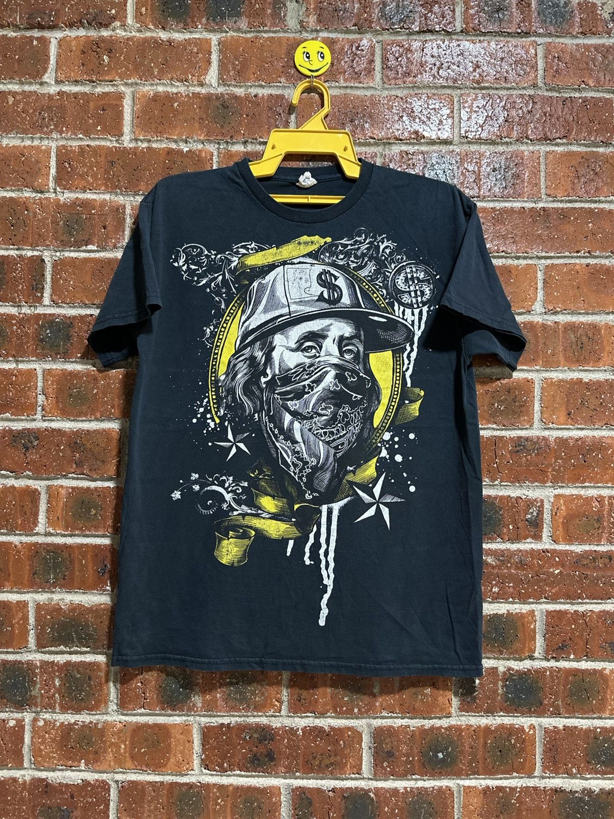 Gildan × Spiritual Gangster × Vintage Vintage Benjamin Franklin Money Faded Tee Size US M / EU 48-50 / 2 - 1 Thumbnail