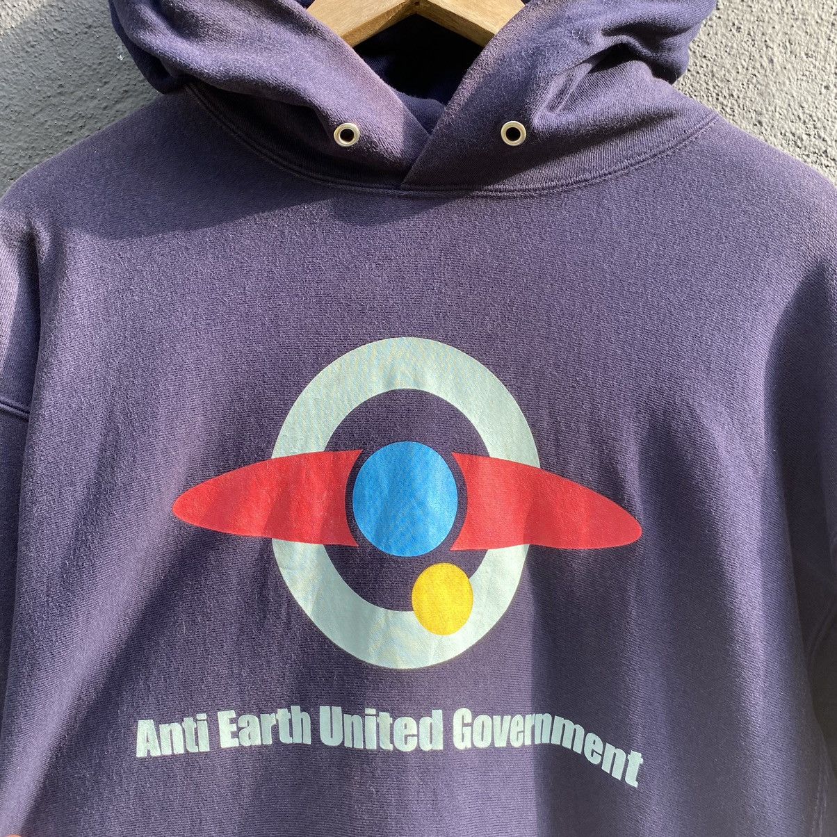 Anime Thrashed Faded Vintage Gundam Anime ERD GRUNGE HOODIE Size US L / EU 52-54 / 3 - 4 Thumbnail