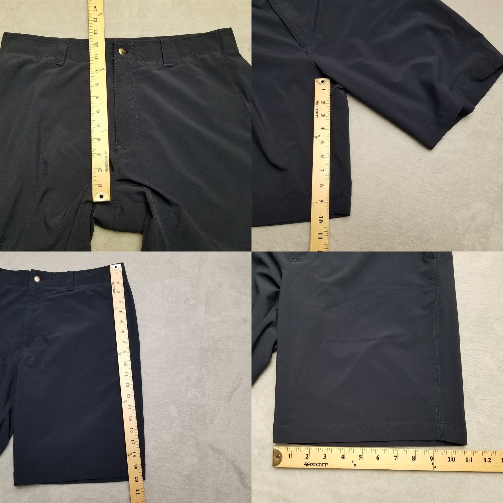 Callaway Callaway Shorts Mens 34x10 Black Flat Front Chino Polyester Performance Golf Casual Belt Loops Pockets Slash Pocket Size US 34 / EU 50 - 8 Thumbnail