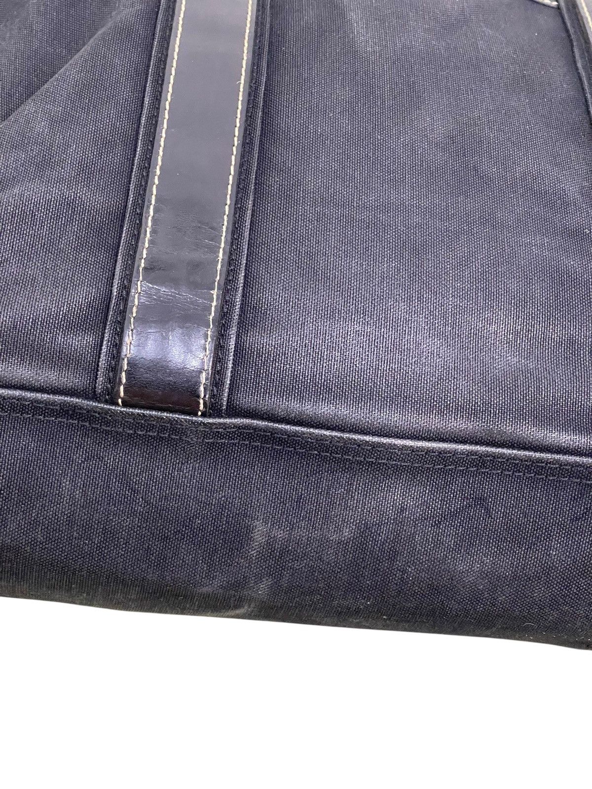 Genuine Leather Leather Cotton Duck Kinoshohampu Japan Faded Tote Bag 1🟩6 Size ONE SIZE - 6 Thumbnail