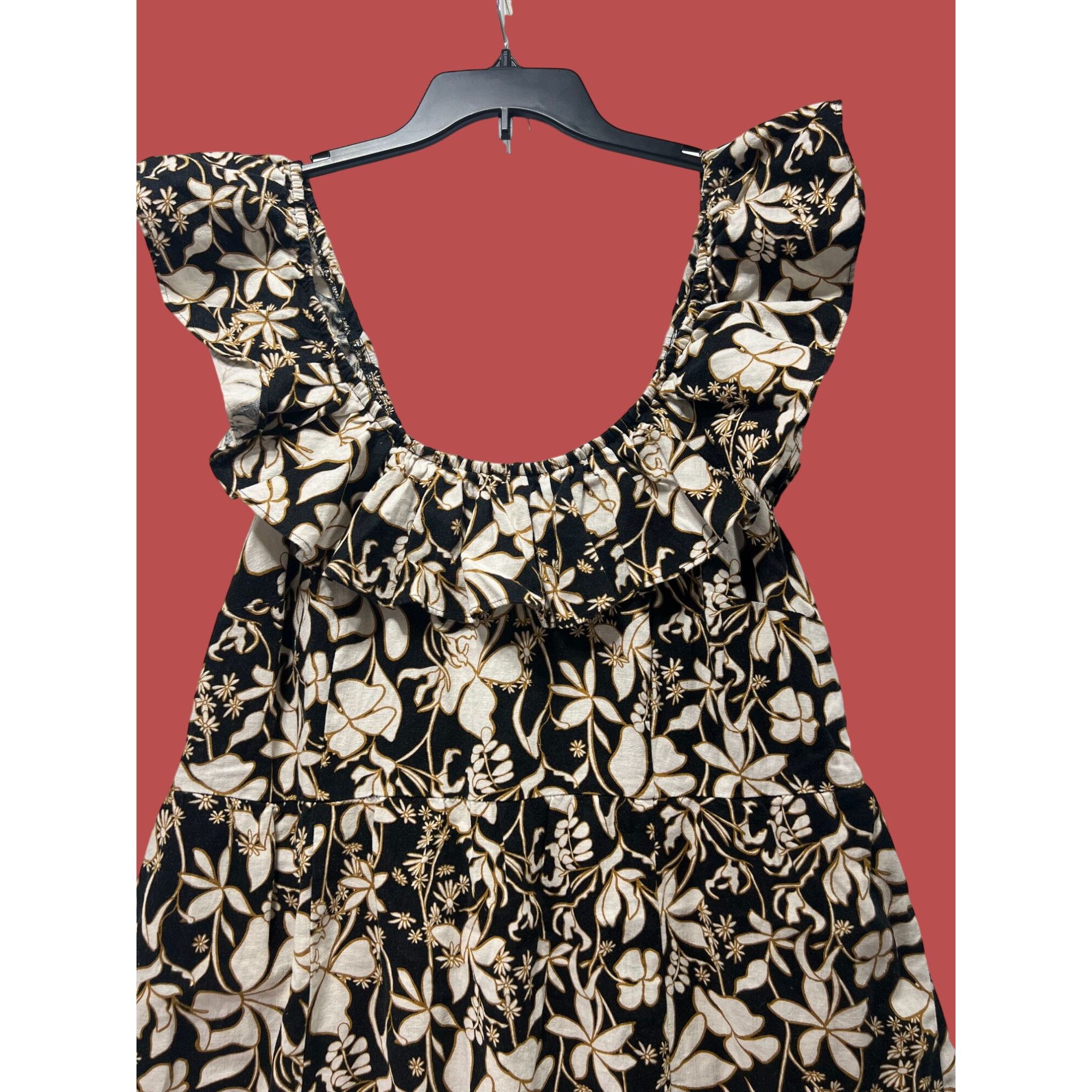 Other Ava & Viv - Women's Ruffle Maxi Empire Waist Dress - Black F Size XL / US 12-14 / IT 48-50 - 12 Thumbnail