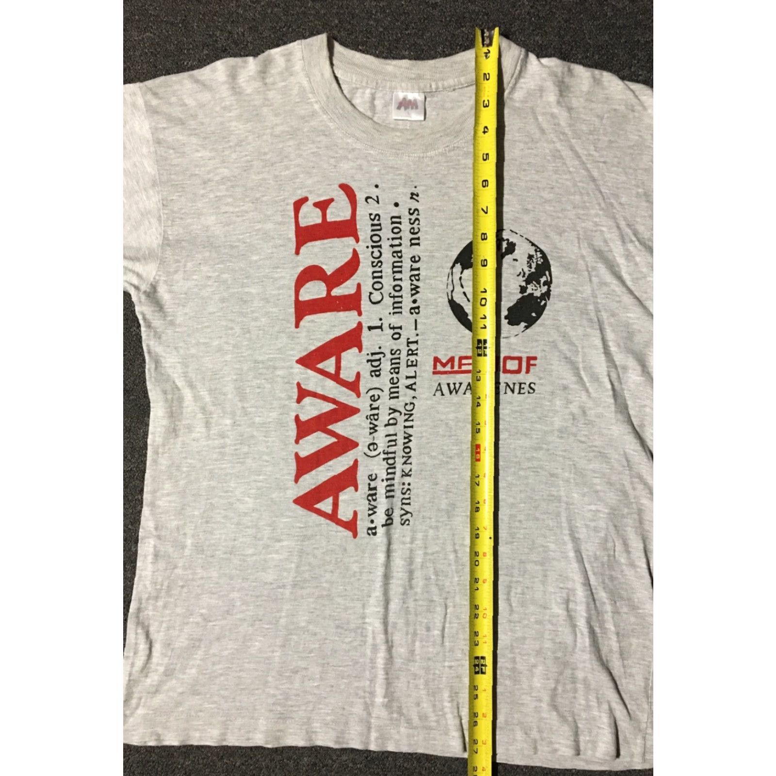 Vintage VINTAGE 90s Planet Earth Awareness Shirt M Gray Recycle Nature Preservation 80s Grunge USA Wildlife Plants Conservation Vintage Style Shirt Mens M Size US M / EU 48-50 / 2 - 7 Thumbnail