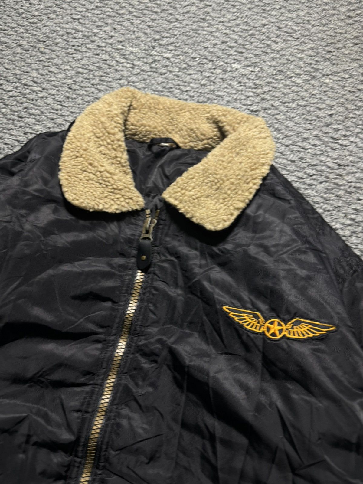 Japanese Brand Vintage Ma-1 Style Nylon Bomber Jacket Fur Collar Size US XL / EU 56 / 4 - 2 Thumbnail