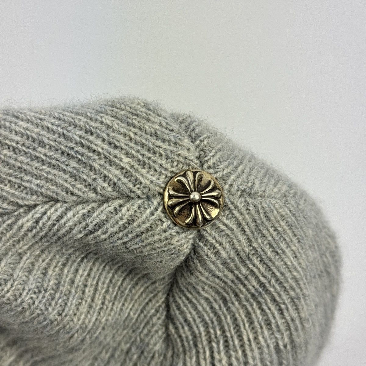 Chrome Hearts CASHMERE BEANIE WITH A SILVER DETAIL Size ONE SIZE - 3 Thumbnail