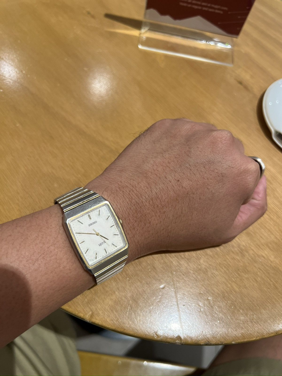 Seiko Vintage 90s Seiko Spirit Tank Two Tone Watch Size ONE SIZE - 3 Thumbnail