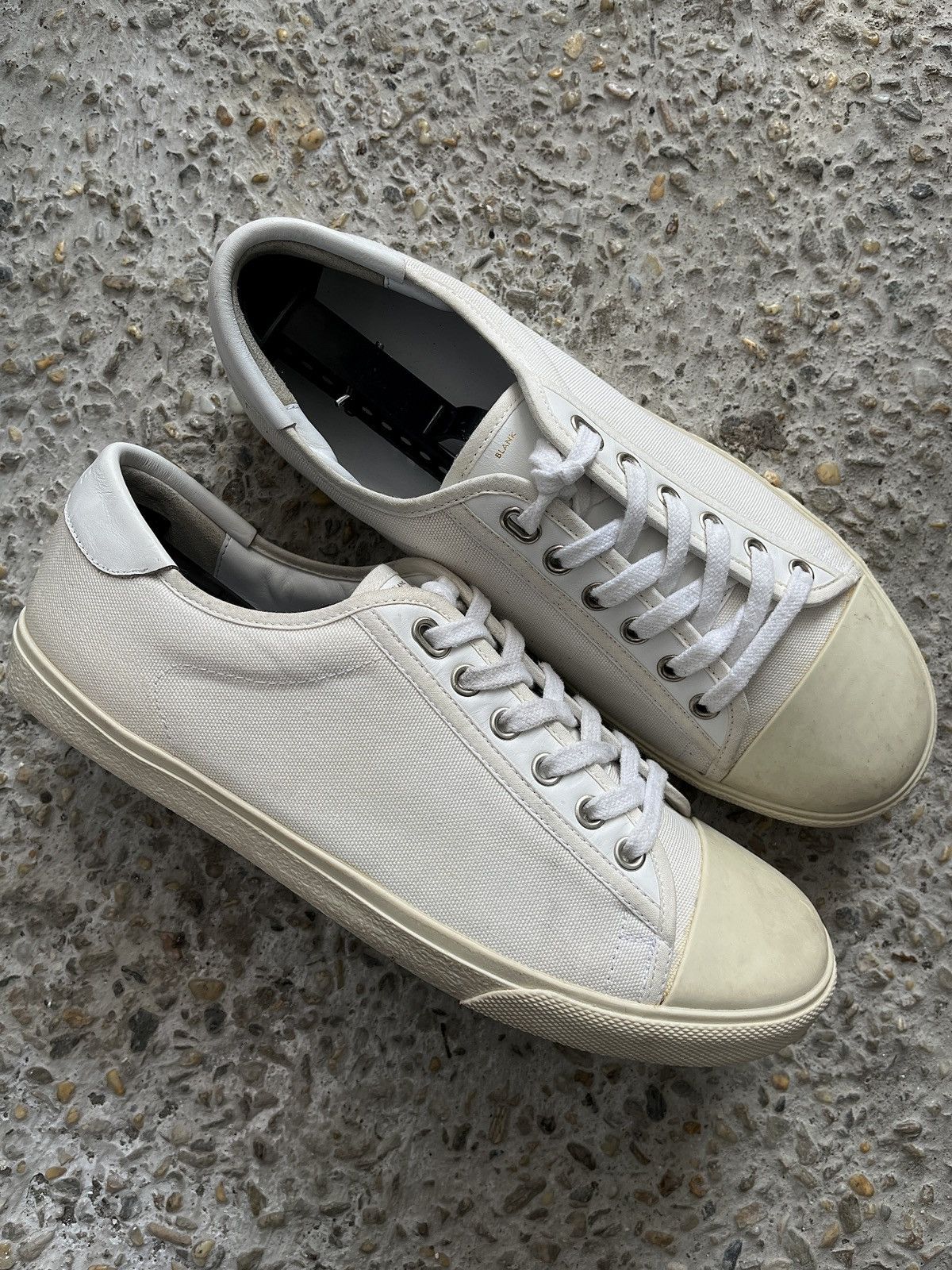 Celine SS20 Celine Blank Canvas Low top Sneaker Size US 7 / EU 40 - 1 Thumbnail