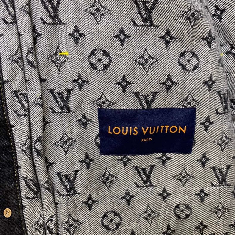 Louis Vuitton Louis Vuitton Nigo Co-branded Denim Jacket Size US L / EU 52-54 / 3 - 2 Thumbnail