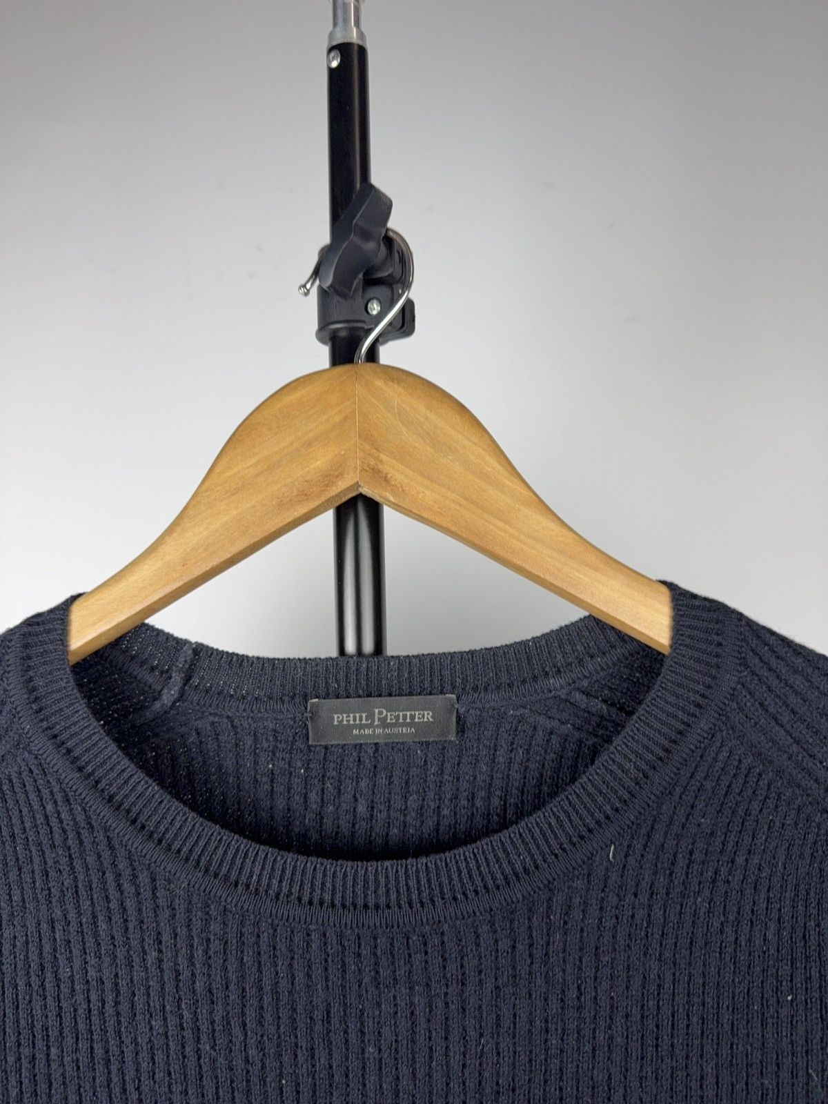 Japanese Brand Luxury 00s Phil Petter Ribbed Knit Sweater Made in Austria Size US S / EU 44-46 / 1 - 3 Thumbnail