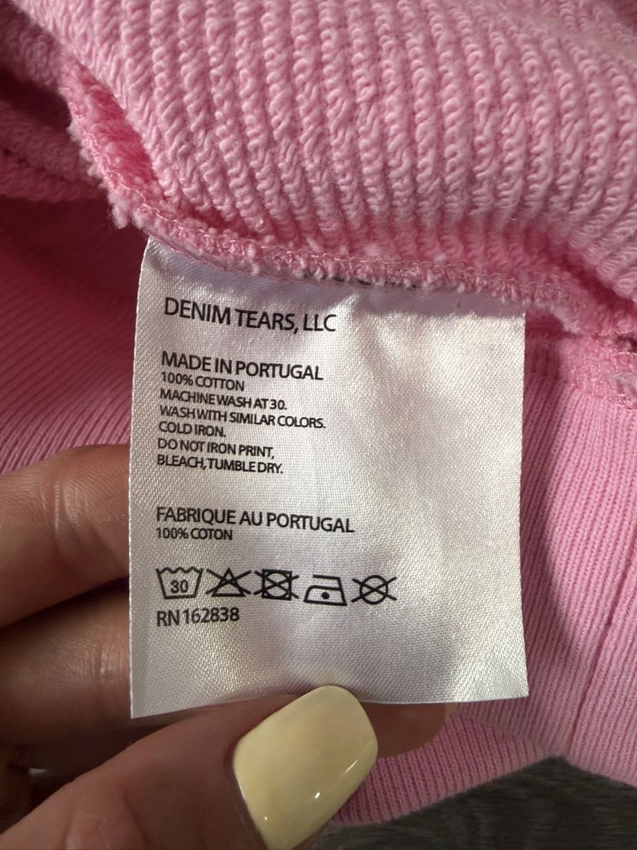 DENIM TEARS Denim Tears Hoodie Pink Size US L / EU 52-54 / 3 - 4 Thumbnail