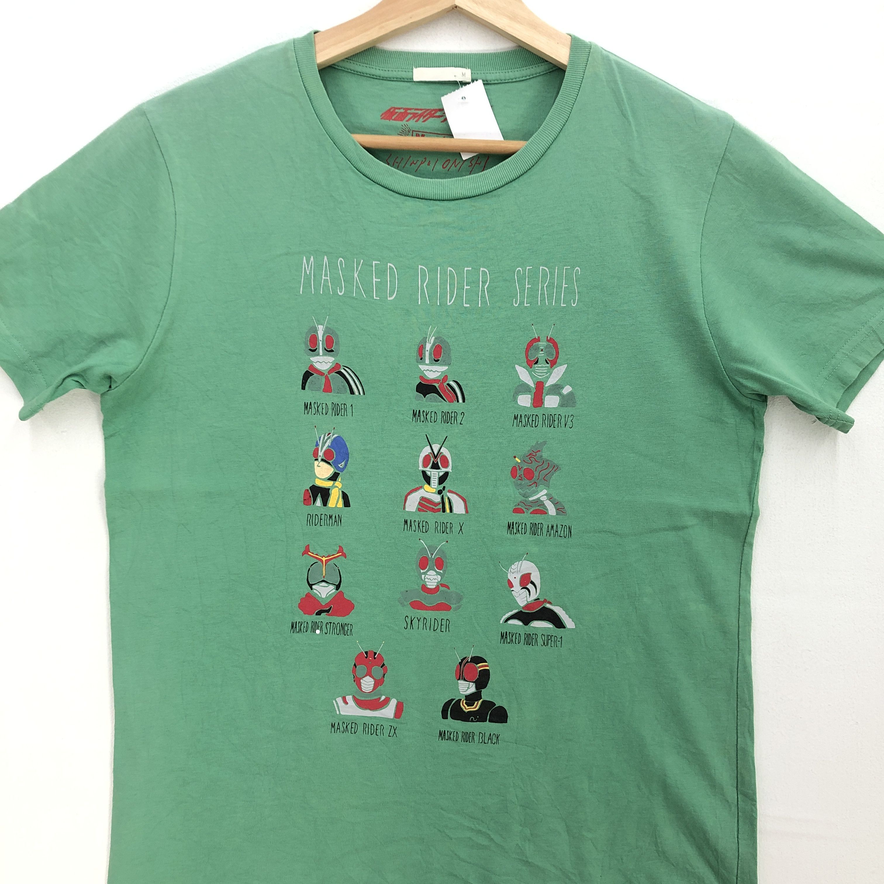 Anime Vintage Masked Rider T Shirt Japanese Anime Cartoon Tees Size US M / EU 48-50 / 2 - 2 Thumbnail