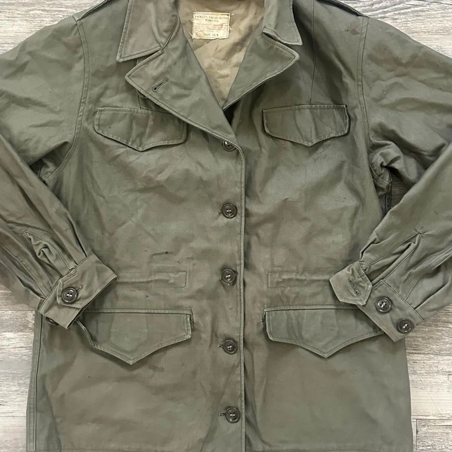 Other Vintage 40s 50s Military M-1943 Field Jacket Size 12R Size XL / US 12-14 / IT 48-50 - 2 Thumbnail