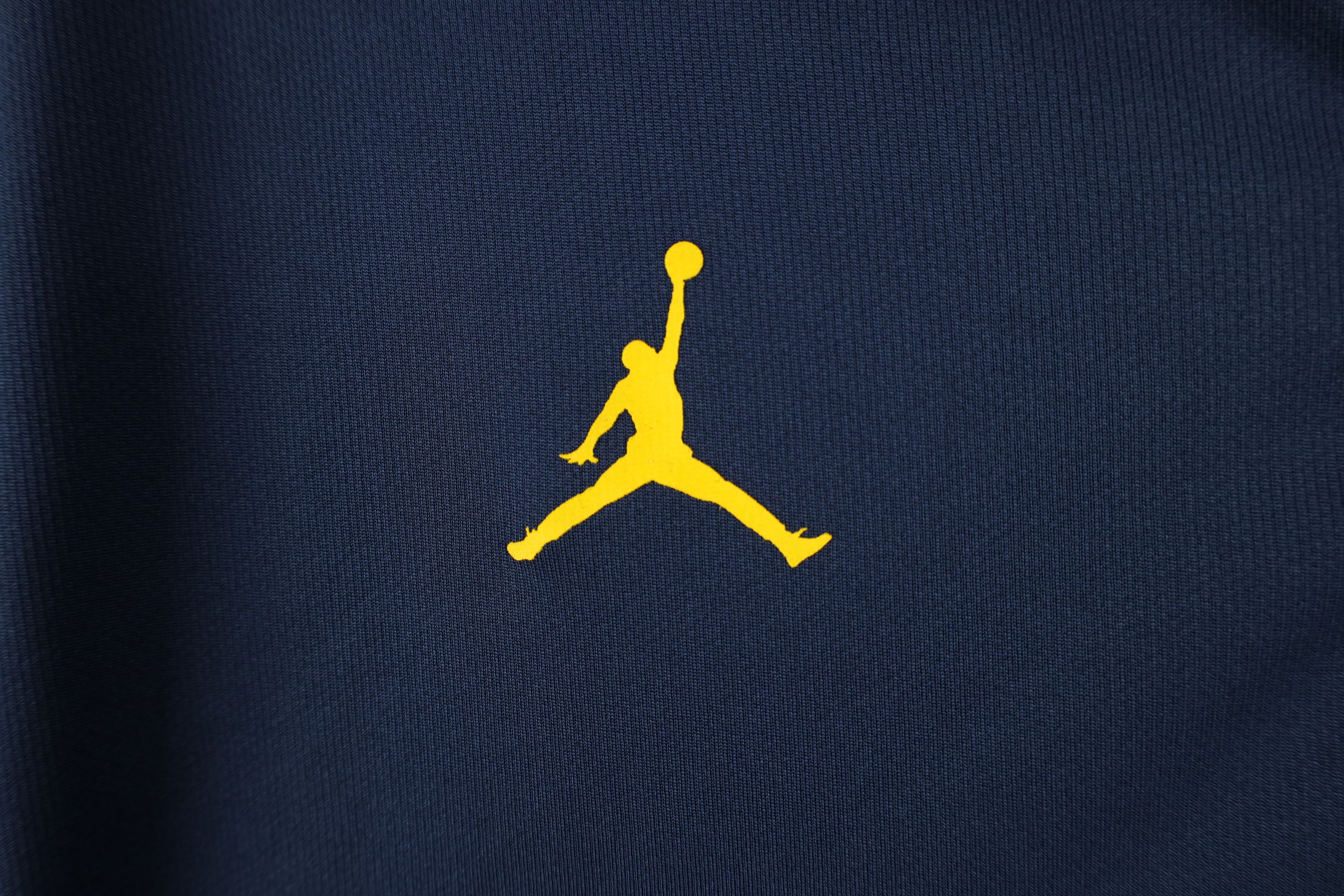 Nike × Vintage Nike Air Jordan University of Michigan Basketball Polo Size US L / EU 52-54 / 3 - 4 Thumbnail