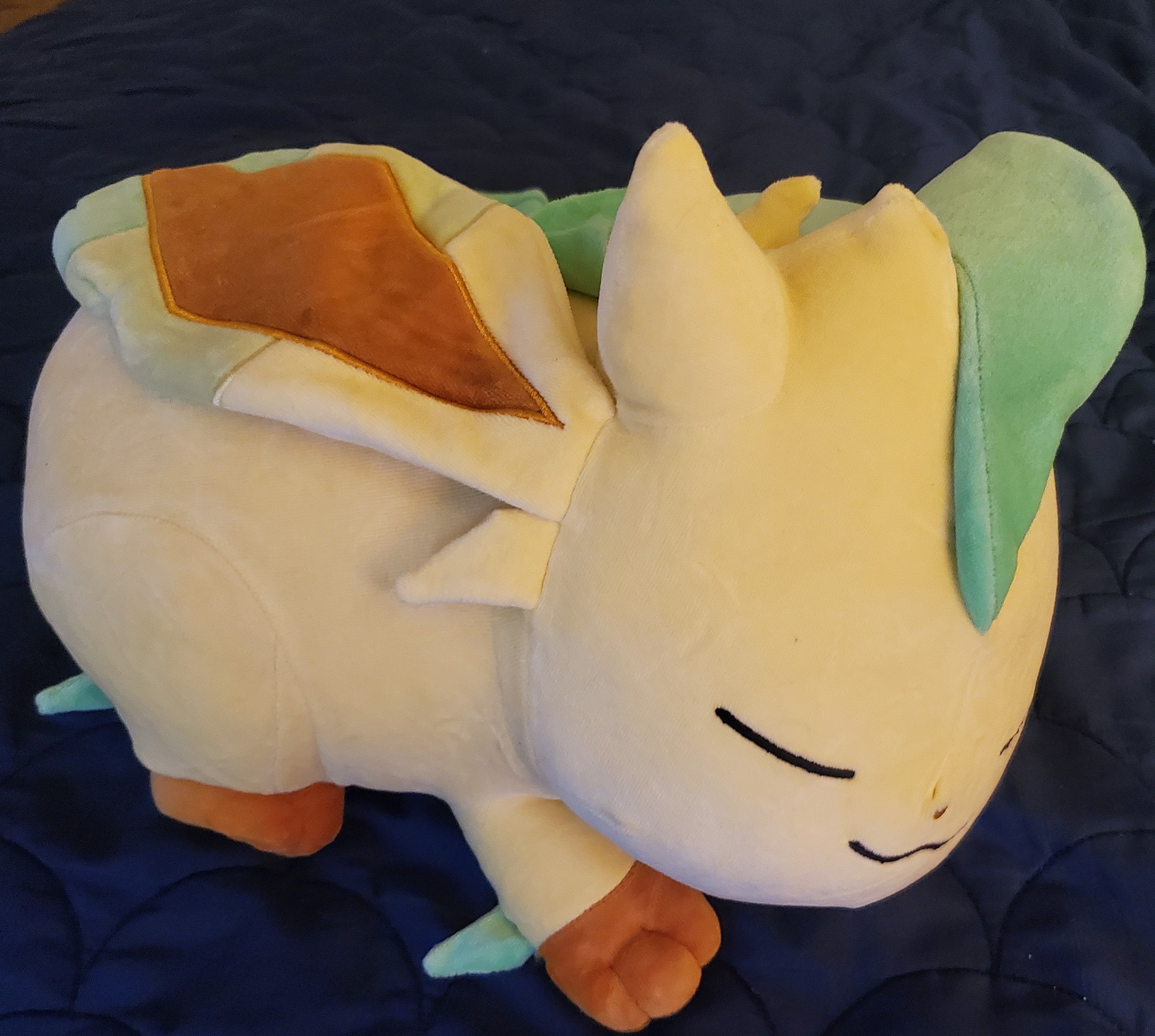 Pokemon Pokemon Center Leafeon Sleeper Plush Eeveelution Authentic Size ONE SIZE - 2 Thumbnail