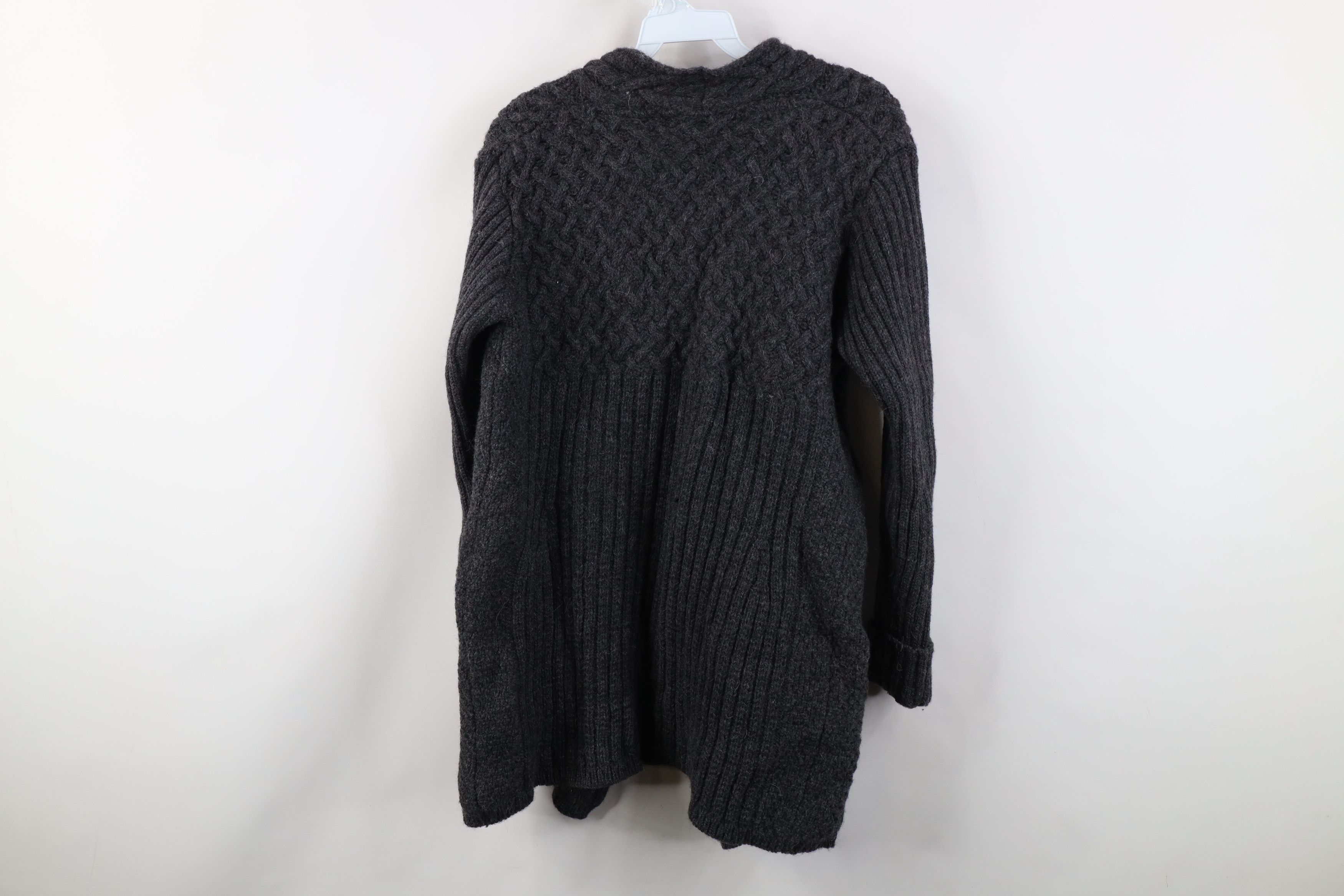 Vintage Vintage 90s Streetwear Fisherman Cable Knit Cardigan Sweater Size M / US 6-8 / IT 42-44 - 9 Thumbnail