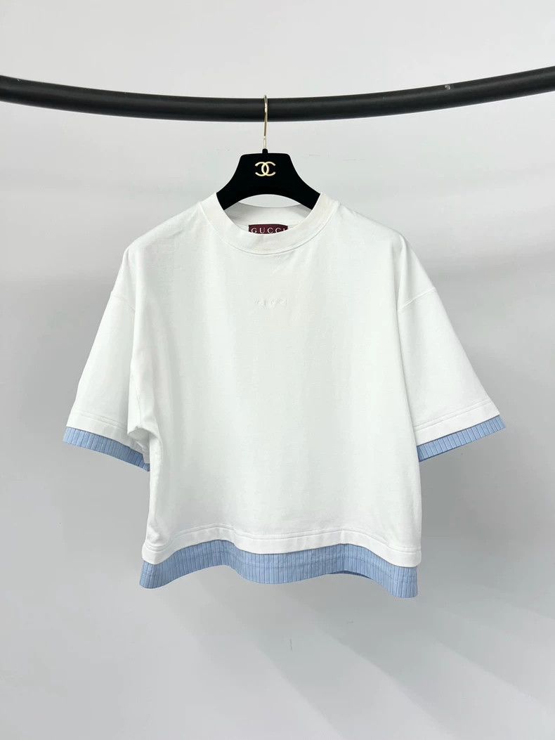 Gucci Gucci 2025 Two-Piece Paneled T-Shirt Size US XS / EU 42 / 0 - 1 Thumbnail