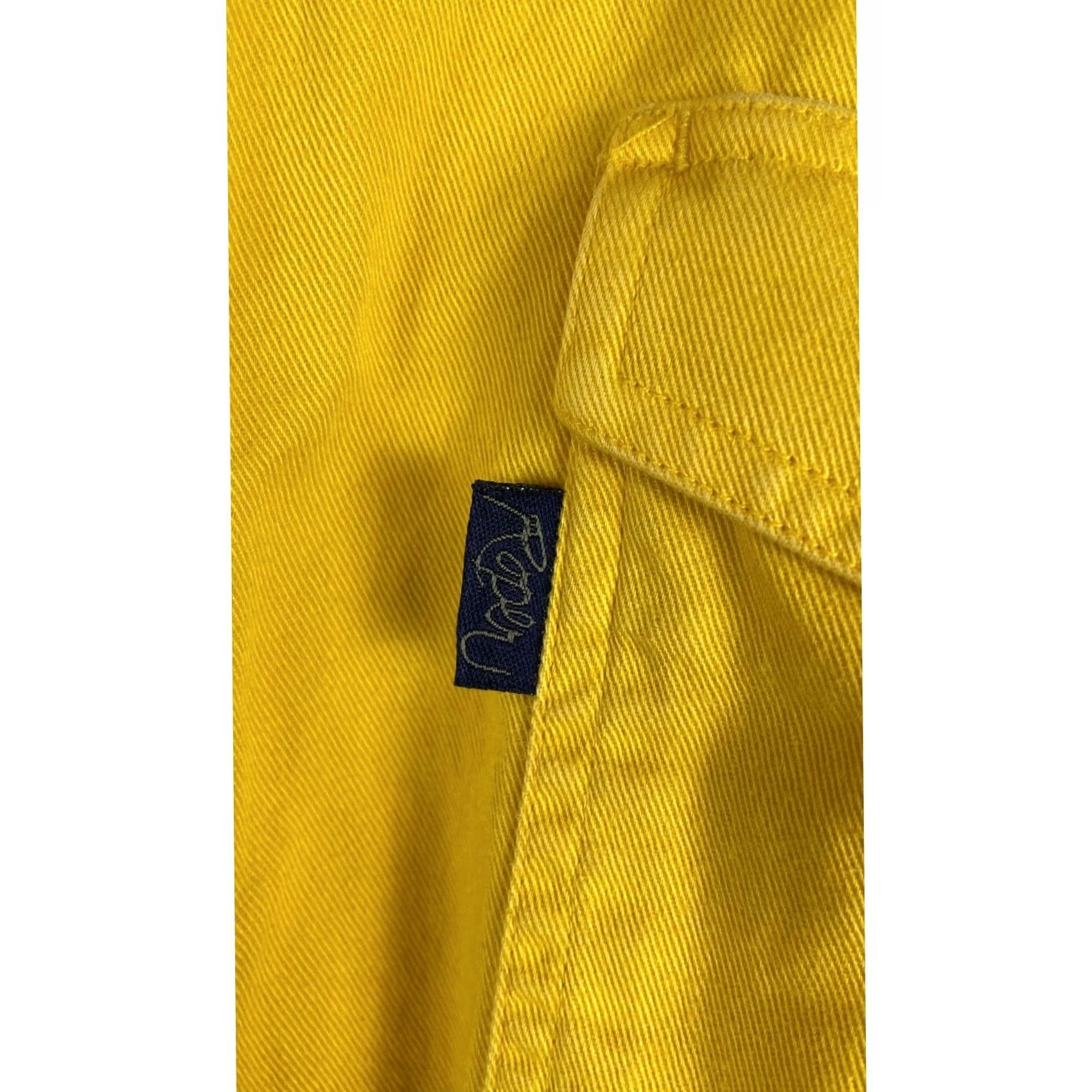 Roper Roper Mens L Yellow Denim Collar Western Button Up Shirt Size US L / EU 52-54 / 3 - 7 Thumbnail