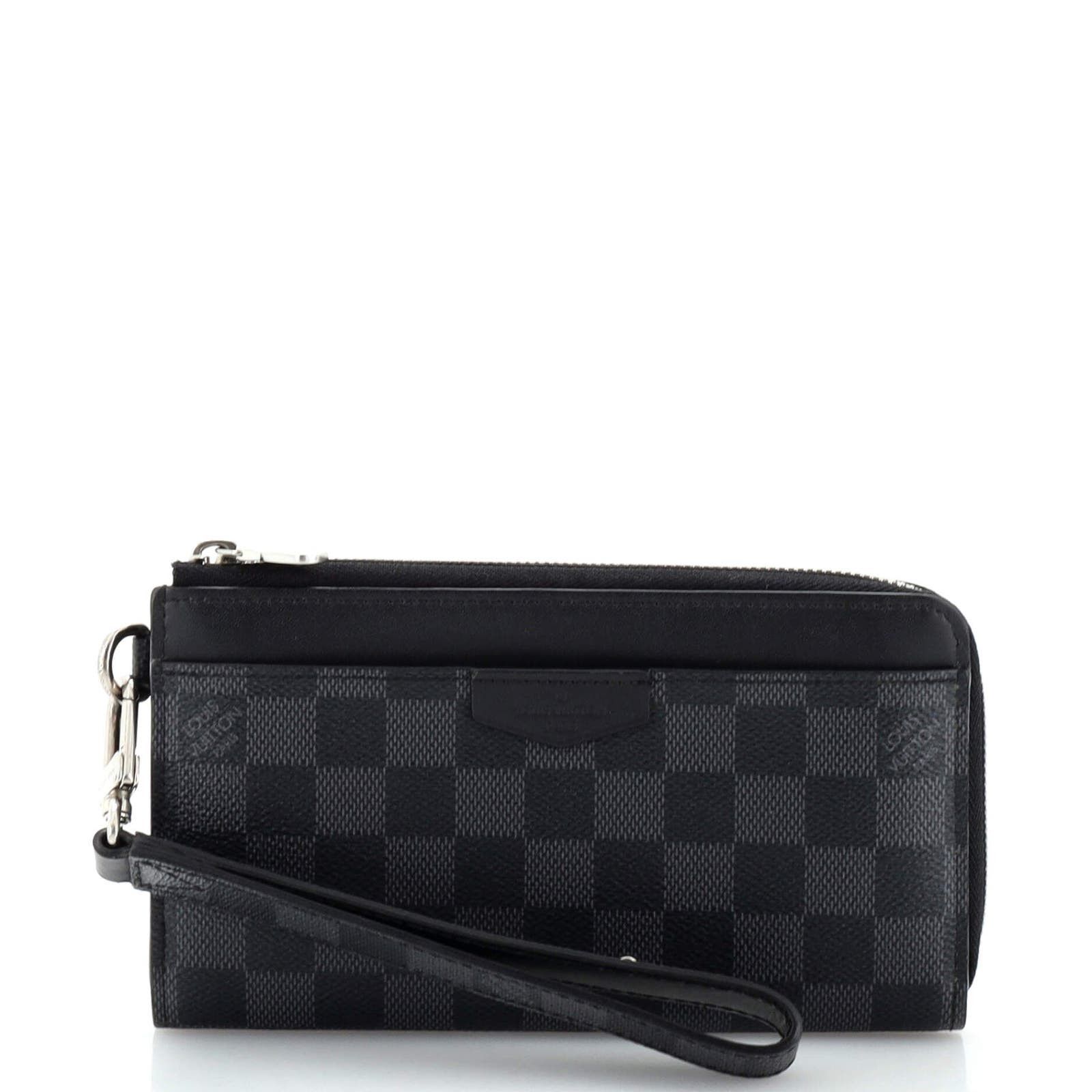 image of Louis Vuitton Zippy Dragonne Wallet Damier Graphite None in Black, Women's