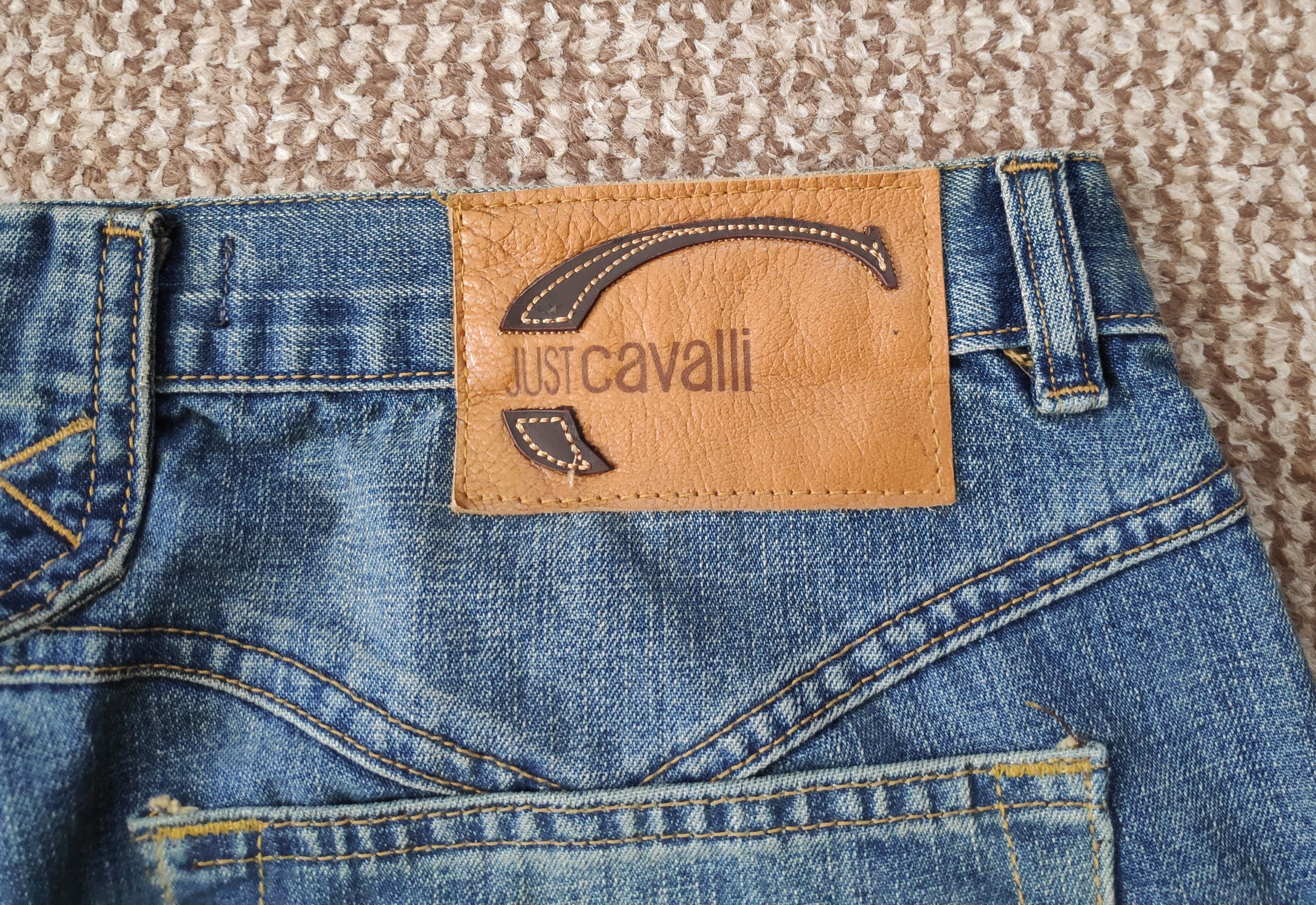 Just Cavalli Vintage Just Cavalli Wide Loose Fit Denim Jeans Big Logo Size US 36 / EU 52 - 11 Thumbnail
