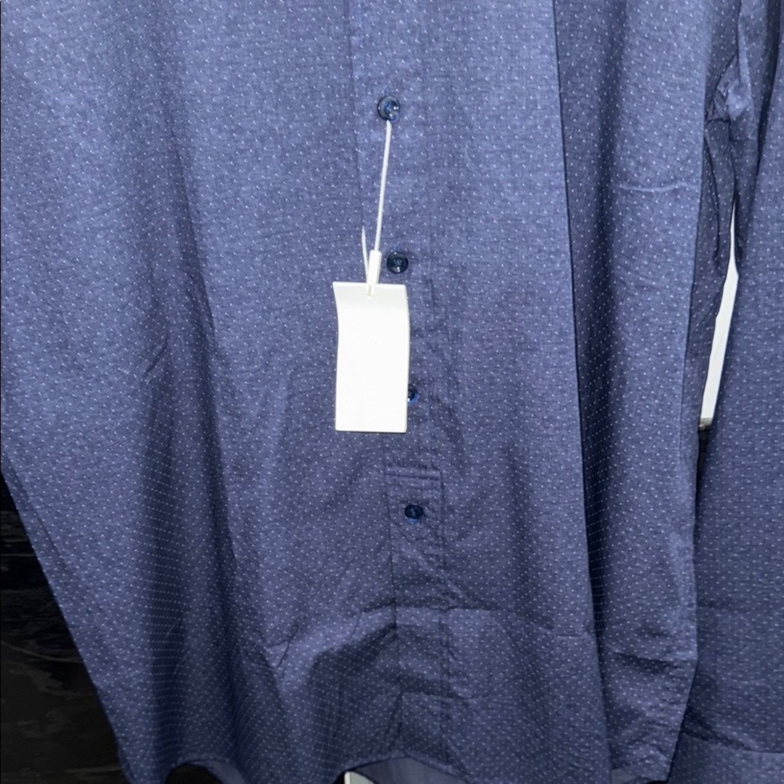 Other Van Laack royal Navy Blue collarless Shirt size L Size US L / EU 52-54 / 3 - 3 Thumbnail