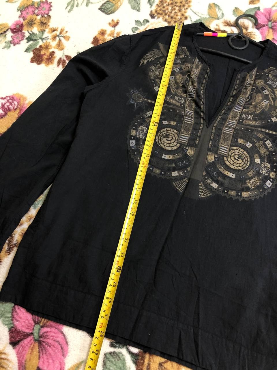 Just Cavalli Just Cavalli Men's Embroidered Long-sleeve Top Size US L / EU 52-54 / 3 - 11 Thumbnail