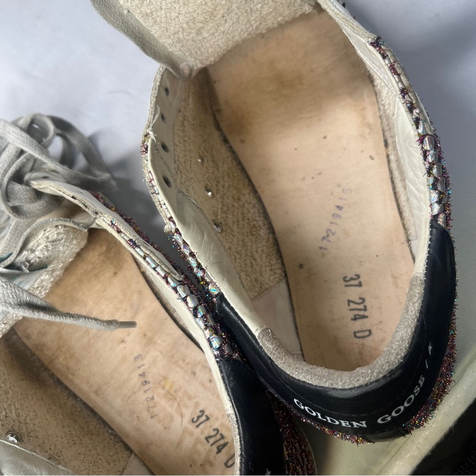 Golden Goose Golden Goose in multicolor fabric with metallic cotton Size US 7 / IT 37 - 6 Thumbnail
