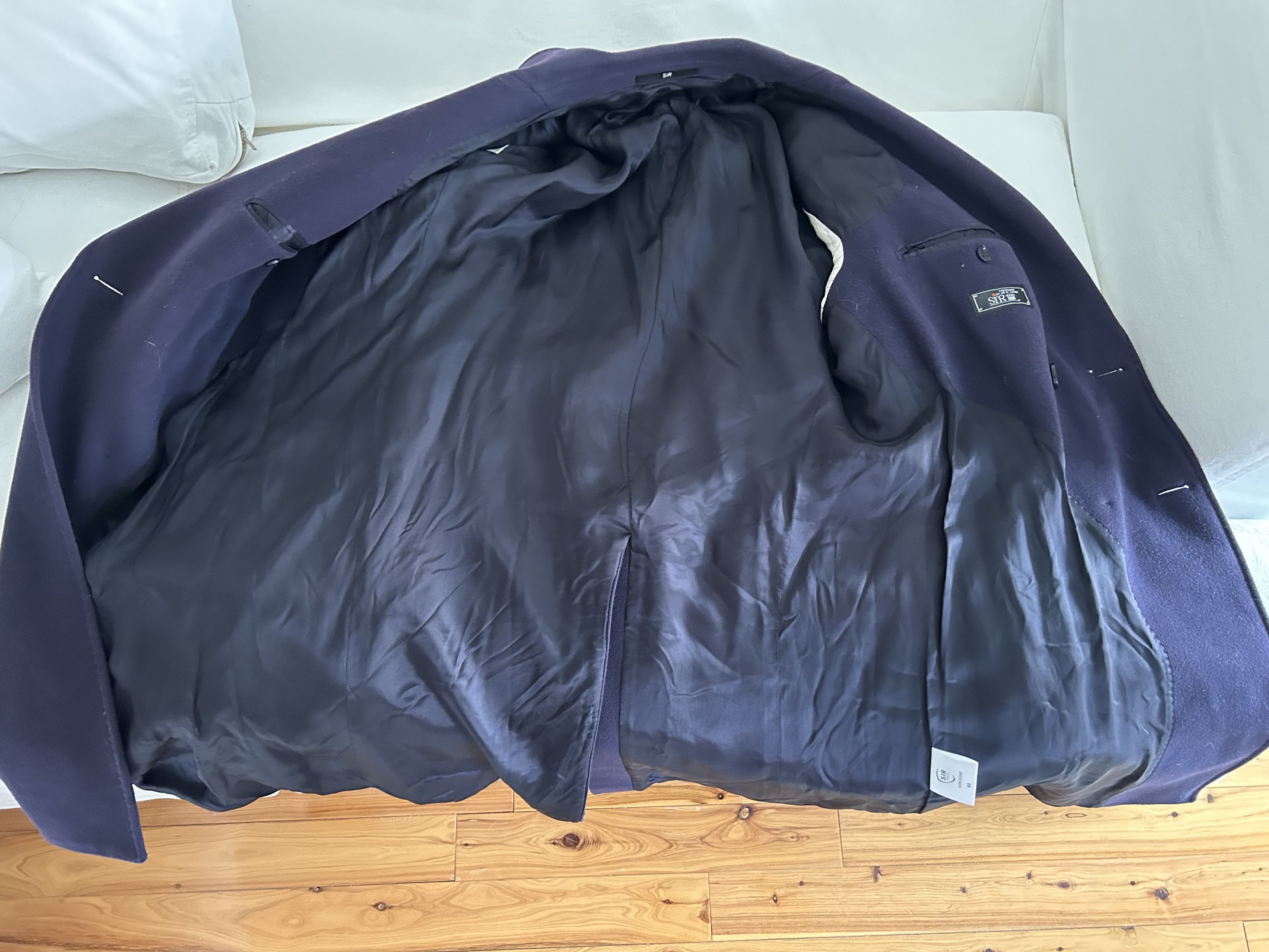 Oscar Jacobson Sir of Sweden navy polo coat Size US L / EU 52-54 / 3 - 3 Thumbnail