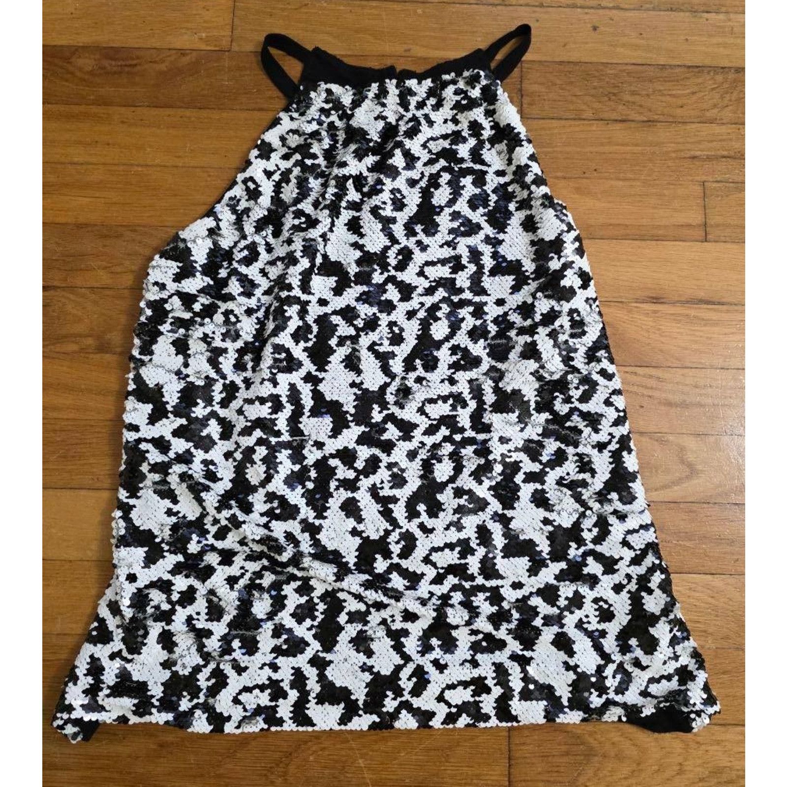 & Other Stories INC International Concepts Sequin Halter Tank Large A001347 Size L / US 10 / IT 46 - 2 Thumbnail