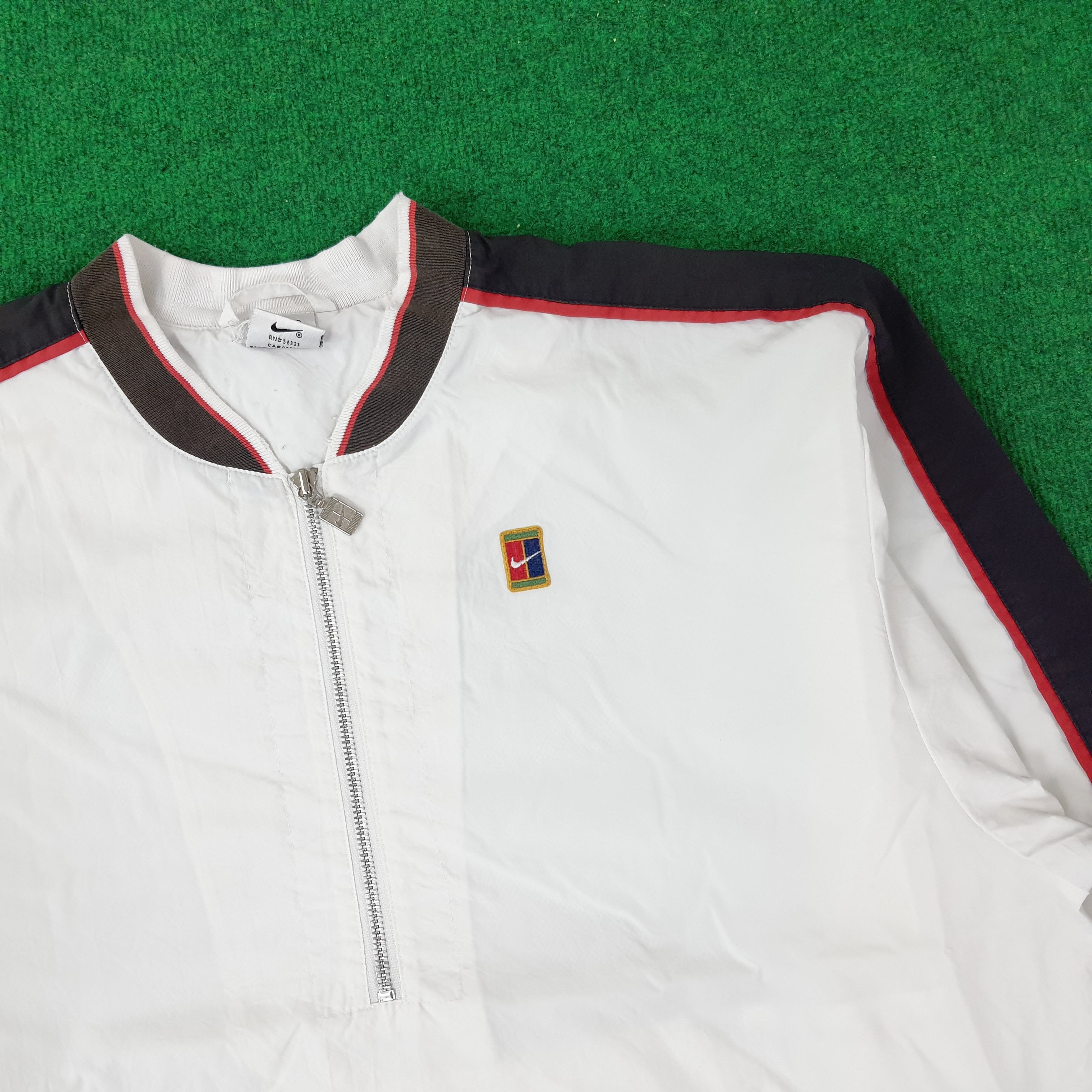 Nike Vintage Nike Court Half Zipper Jacket C254N7 Size US L / EU 52-54 / 3 - 2 Thumbnail