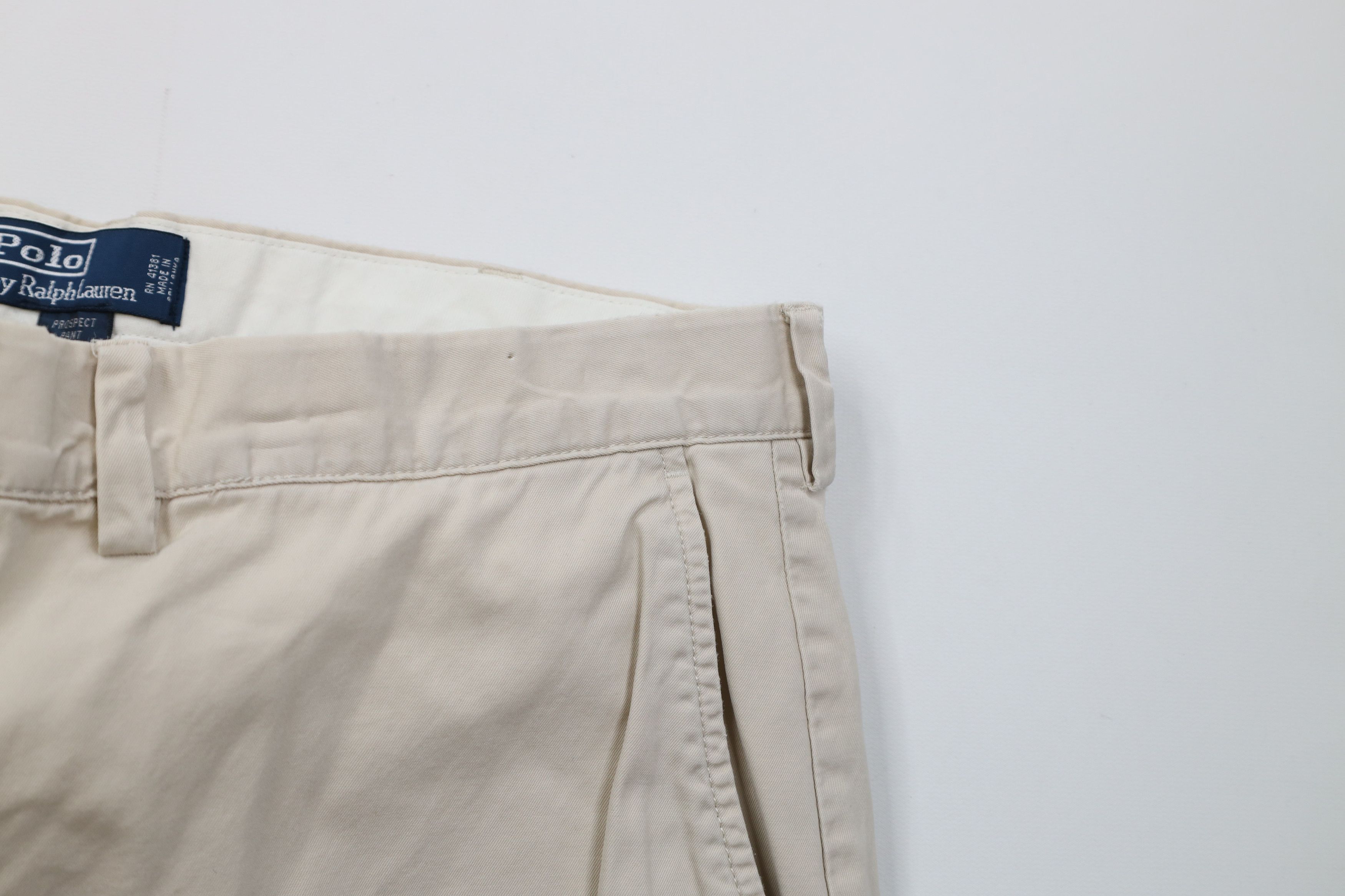 Ralph Lauren Vintage 90s Ralph Lauren Prospect Wide Leg Chino Pants Stone Size US 38 / EU 54 - 9 Thumbnail