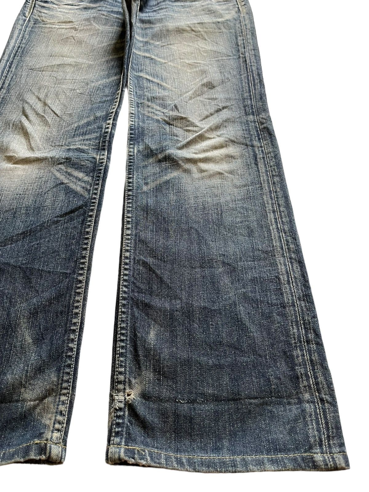 Levi's × Levi's Vintage Clothing Vintage 90s Levis Star Japan Mud Wash Distressed Loose Jeans Size 31" - 8 Thumbnail