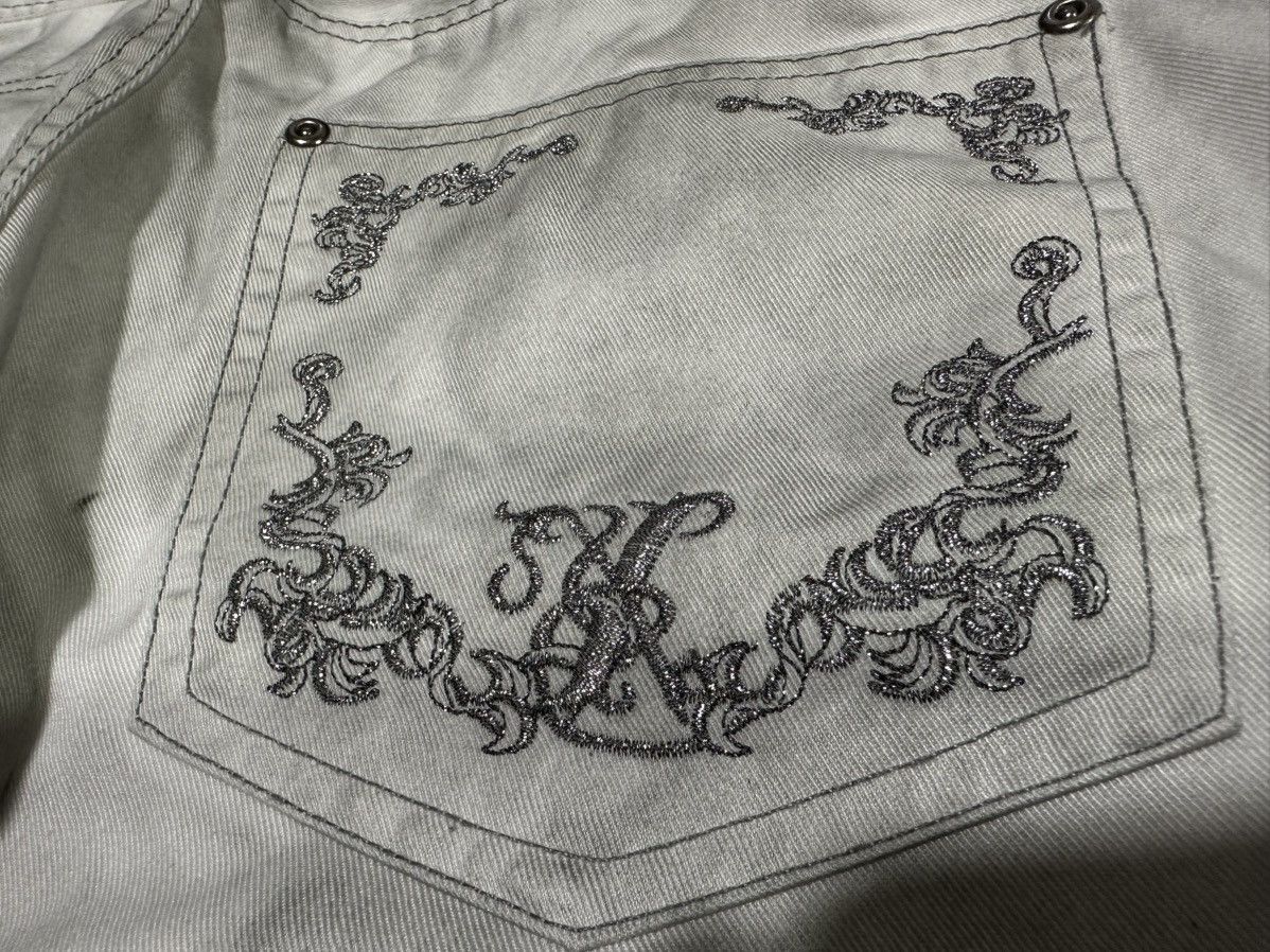If Six Was Nine 🔥Y2K Archived Xfrm Whisker Acid Flared Denim Goth Punk Size US 30 / EU 46 - 12 Thumbnail