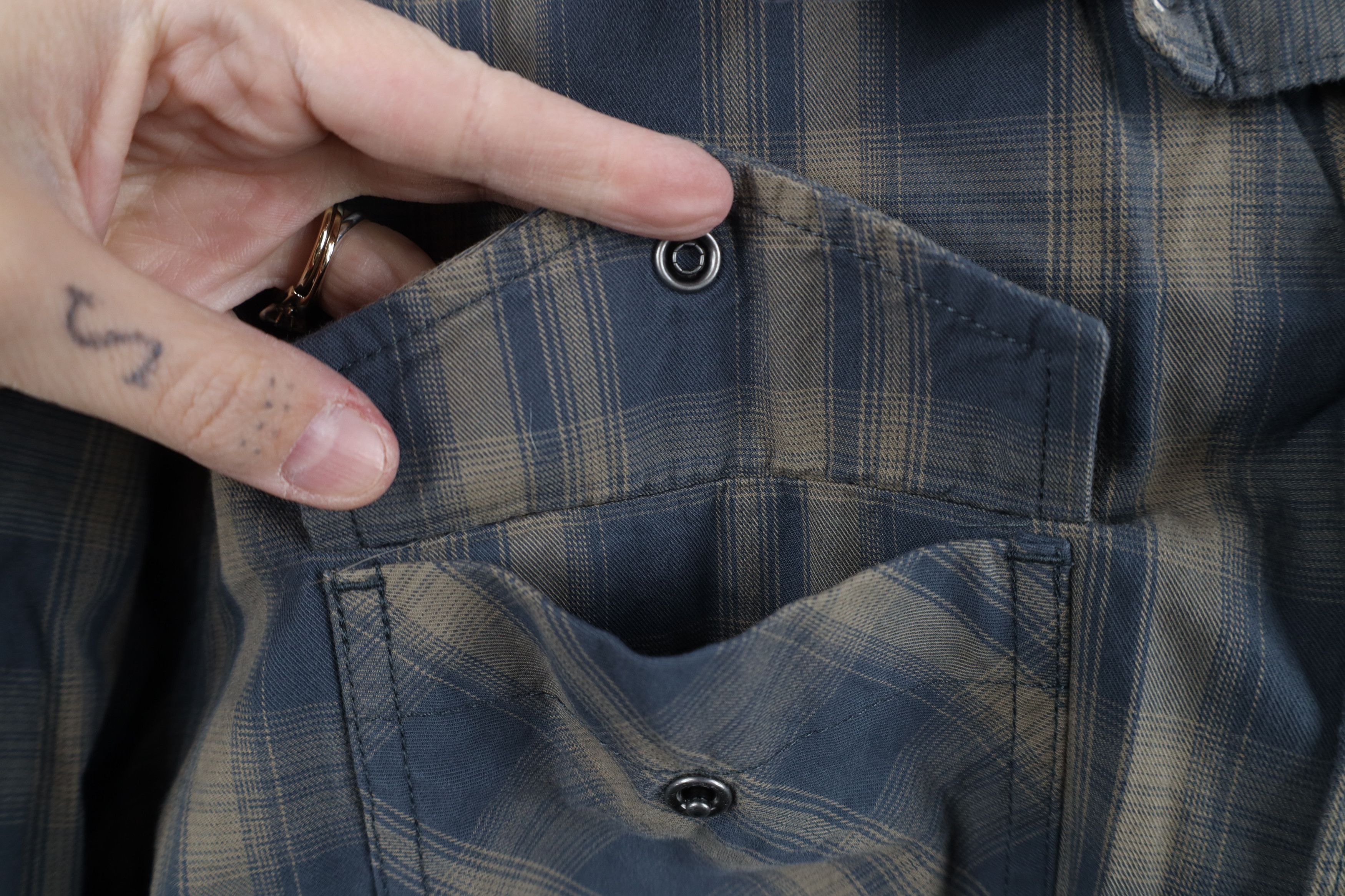 Vintage 5.11 Tactical Series Flannel Snap Button Shirt Plaid Gray Size US L / EU 52-54 / 3 - 5 Thumbnail