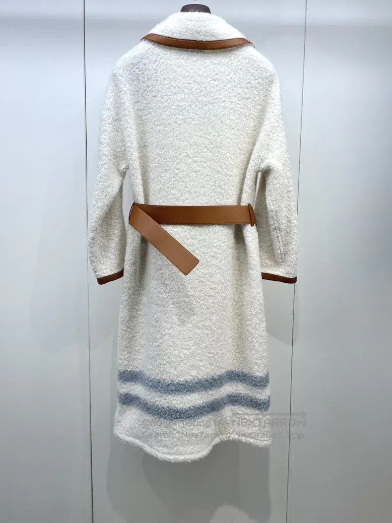 Loro Piana Loro Piana Cowhide Belt Alpaca Wool Coat Jacket Size XS / US 0-2 / IT 36-38 - 2 Thumbnail