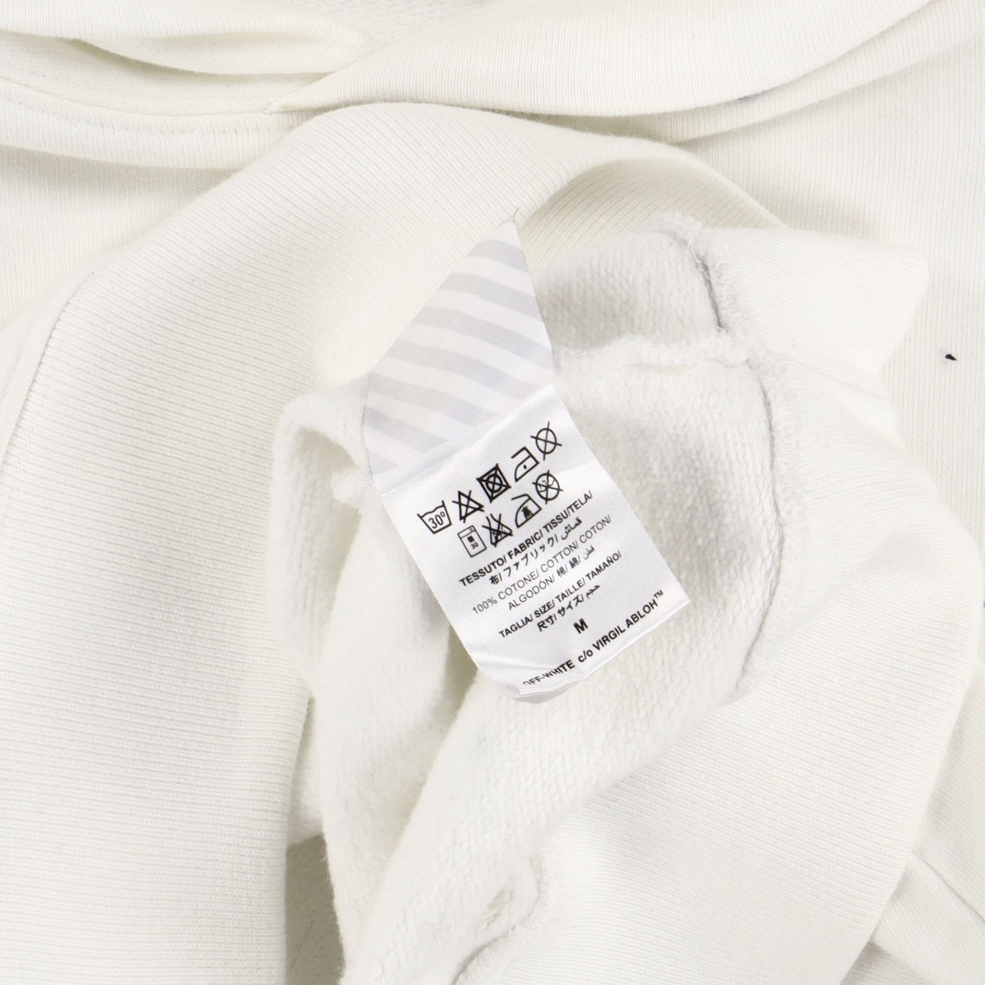 Off-White White Reflective Unfinished Arrows Hoodie Size US M / EU 48-50 / 2 - 8 Thumbnail