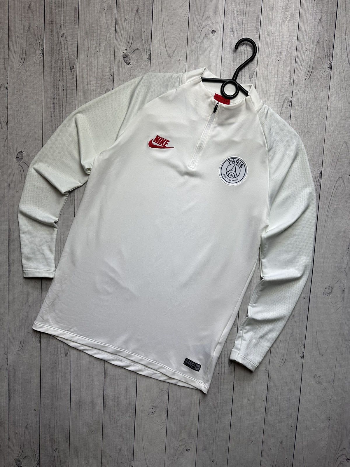 Nike Nike PSG Paris soccer sweatshirt logo white size M Size US M / EU 48-50 / 2 - 1 Thumbnail